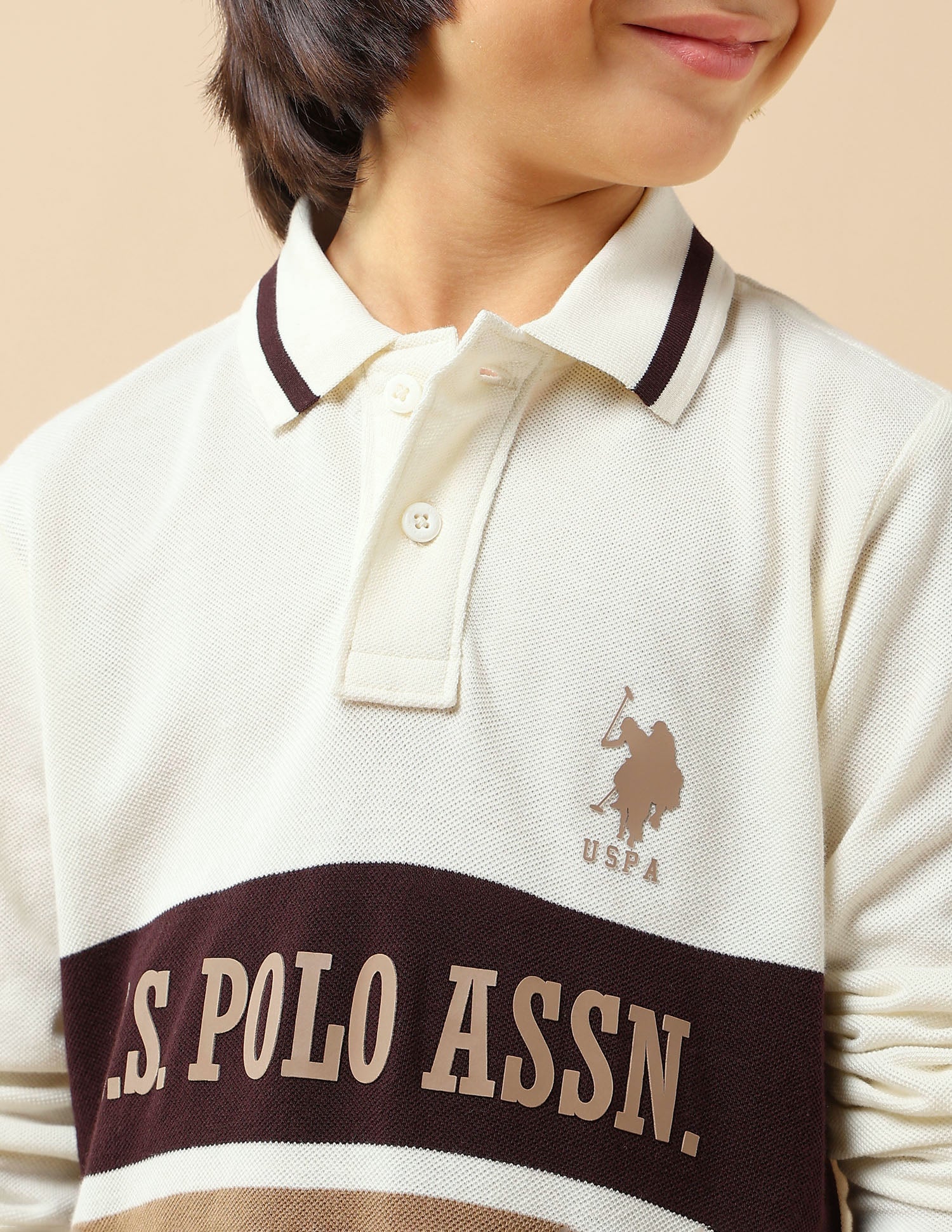 Boys Brand Printed Regular Fit Polo Shirt - Image 6