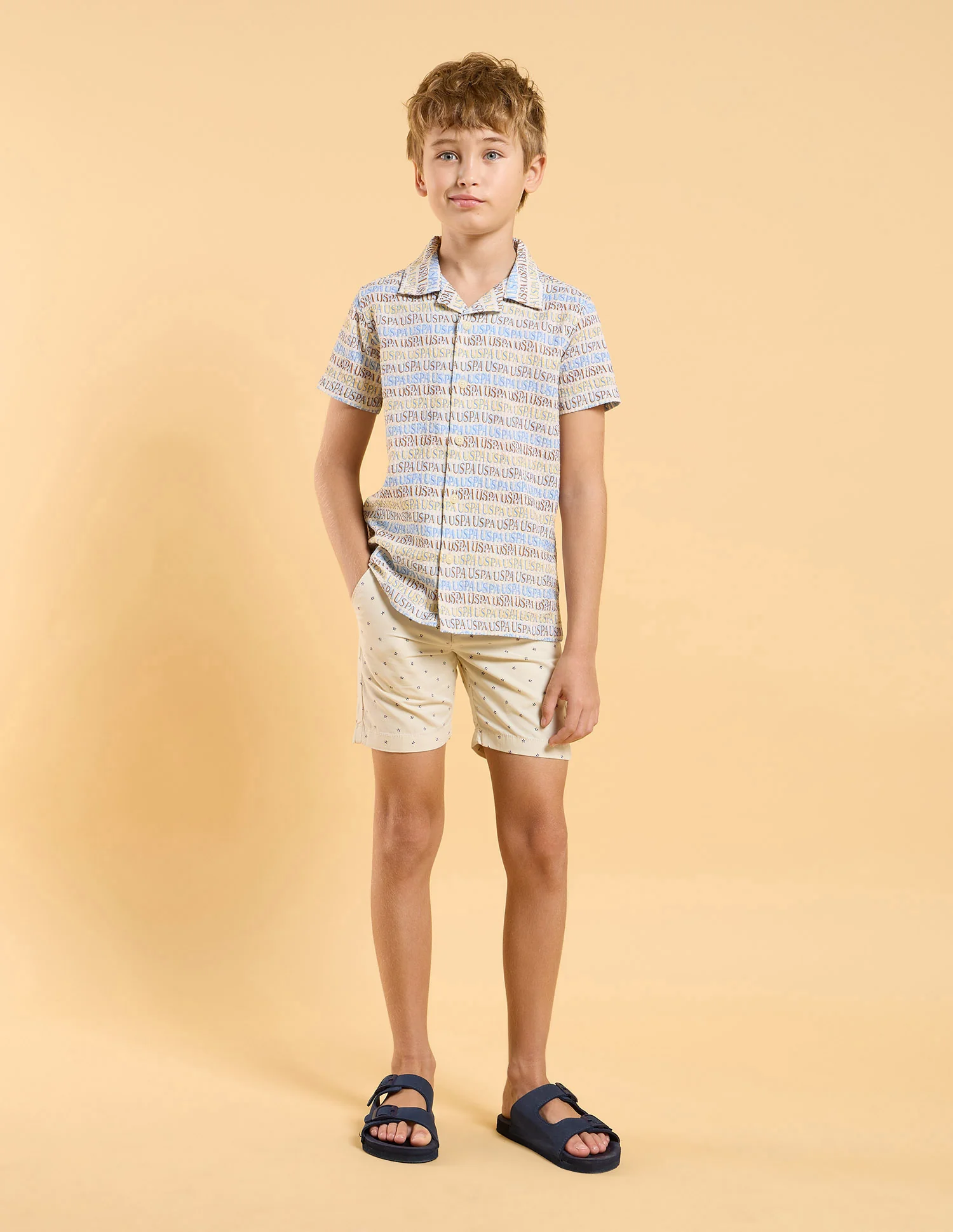 Boys Brand Printed Regular Fit Shirt - Image 3