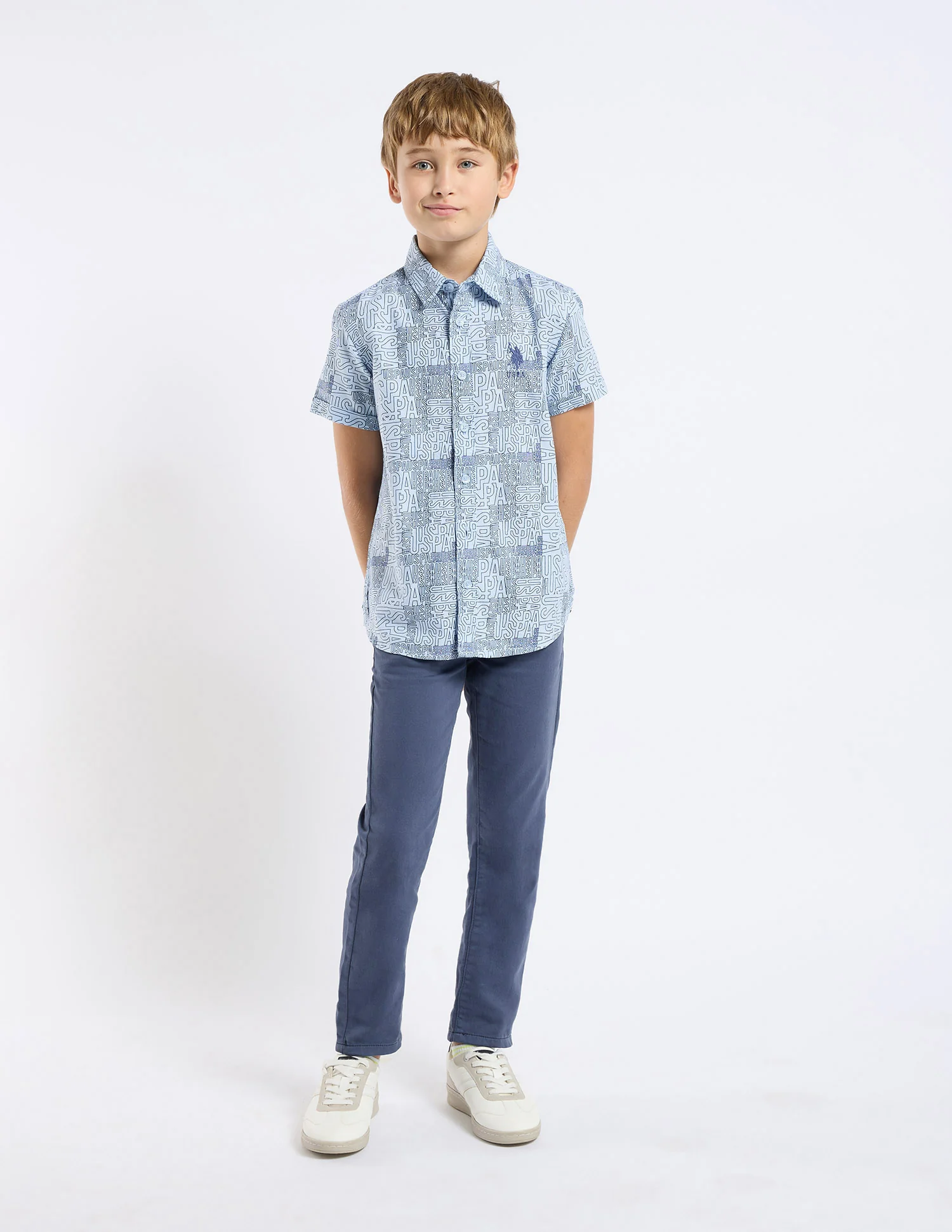 Boys Brand Printed Regular Fit Shirt - Image 3