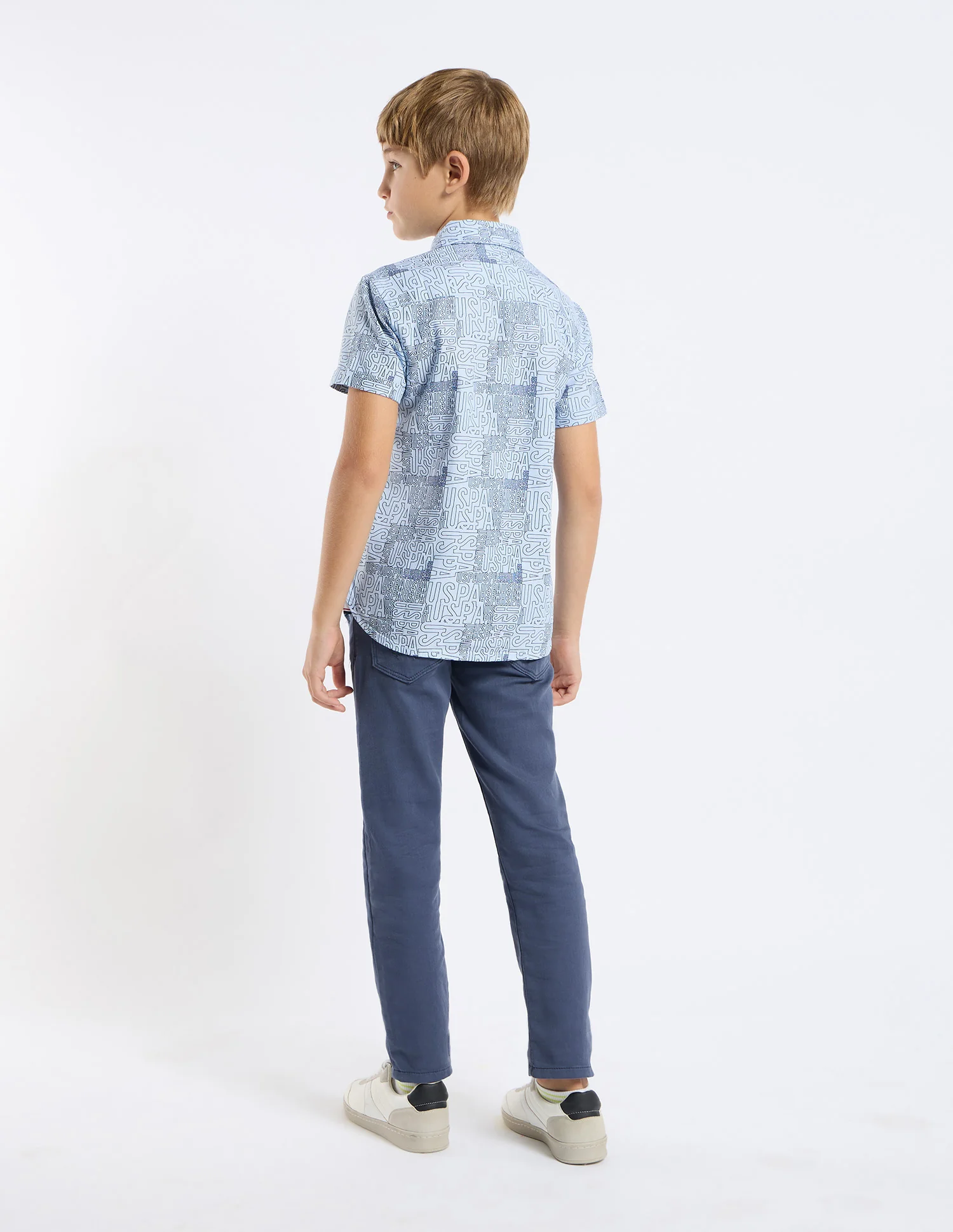 Boys Brand Printed Regular Fit Shirt - Image 4