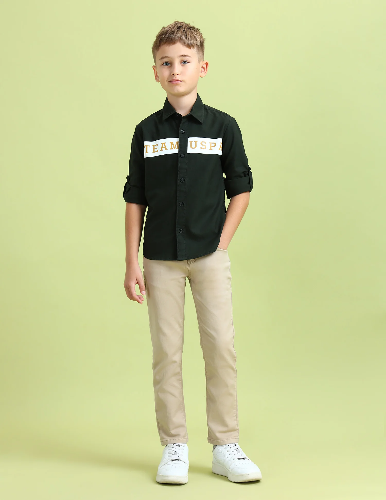Boys Brand Printed Regular Fit Shirt - Image 3