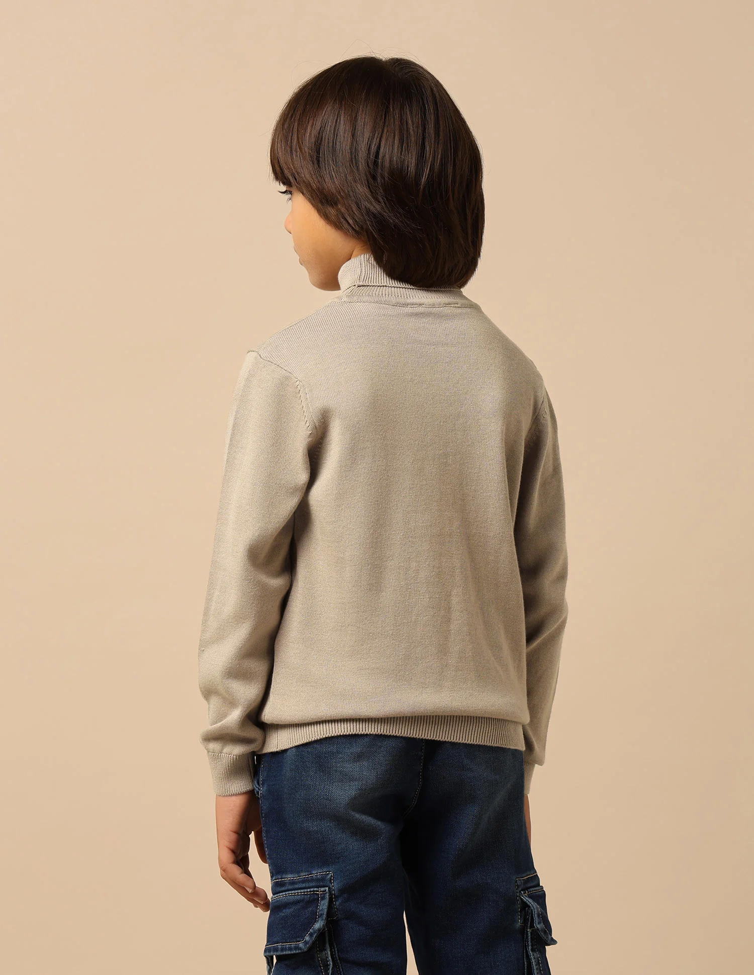 Boys Brand Printed Regular Fit Sweater - Image 5