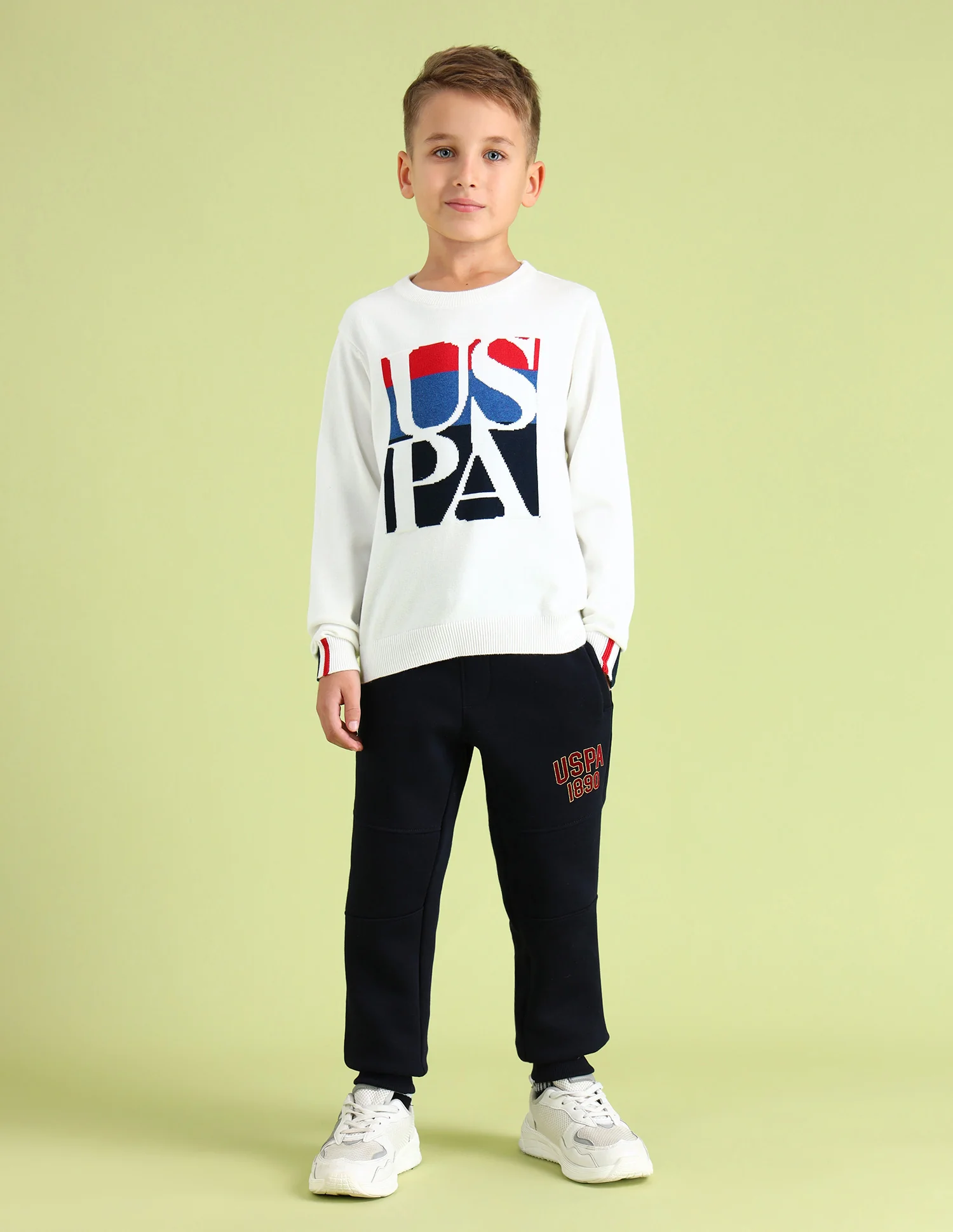Boys Brand Printed Regular Fit Sweater - Image 3