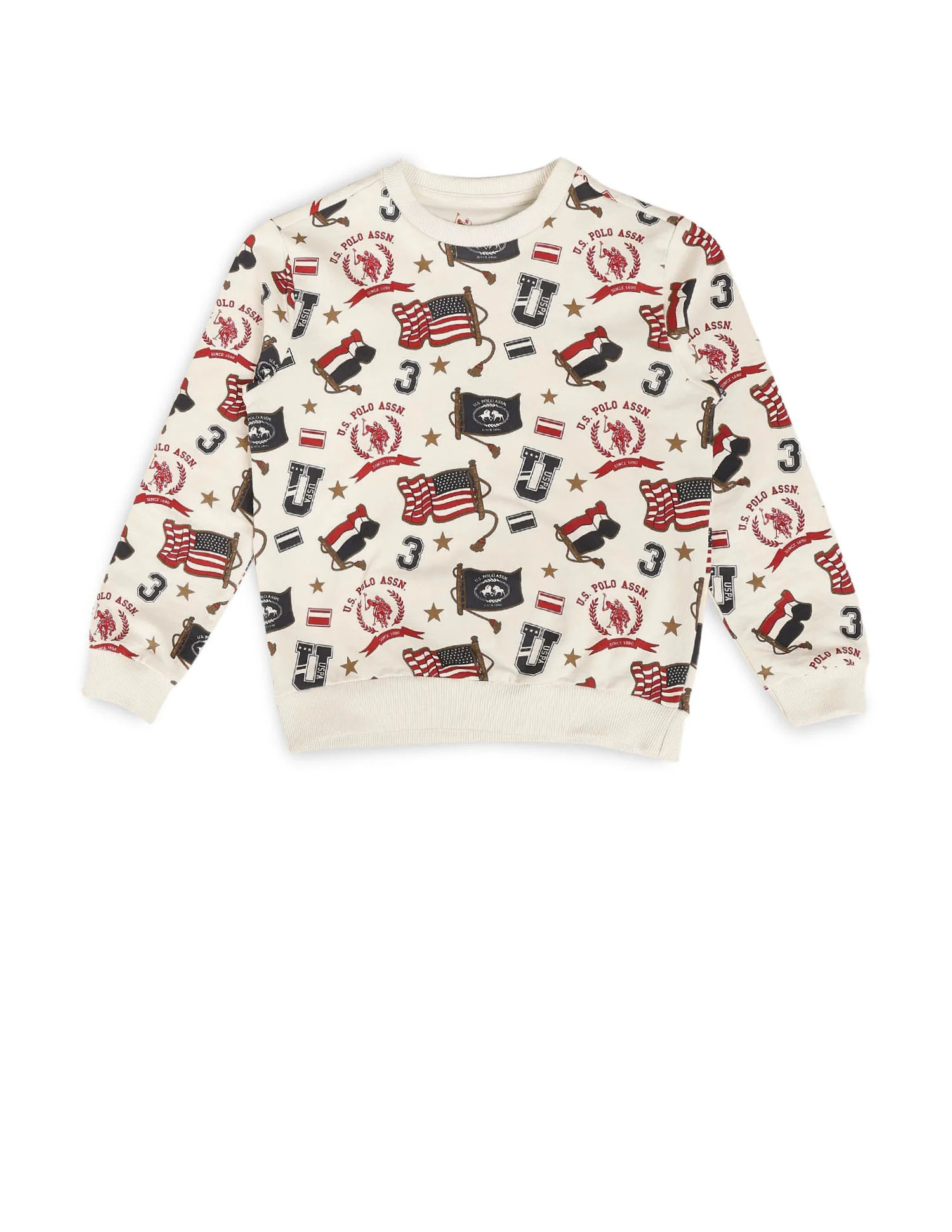 Boys Brand Printed Regular Fit Sweatshirt - Image 7