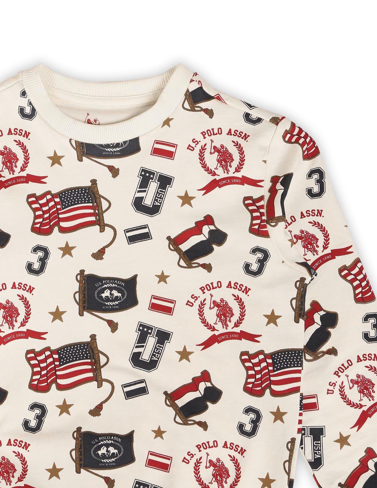 Boys Brand Printed Regular Fit Sweatshirt - Image 9