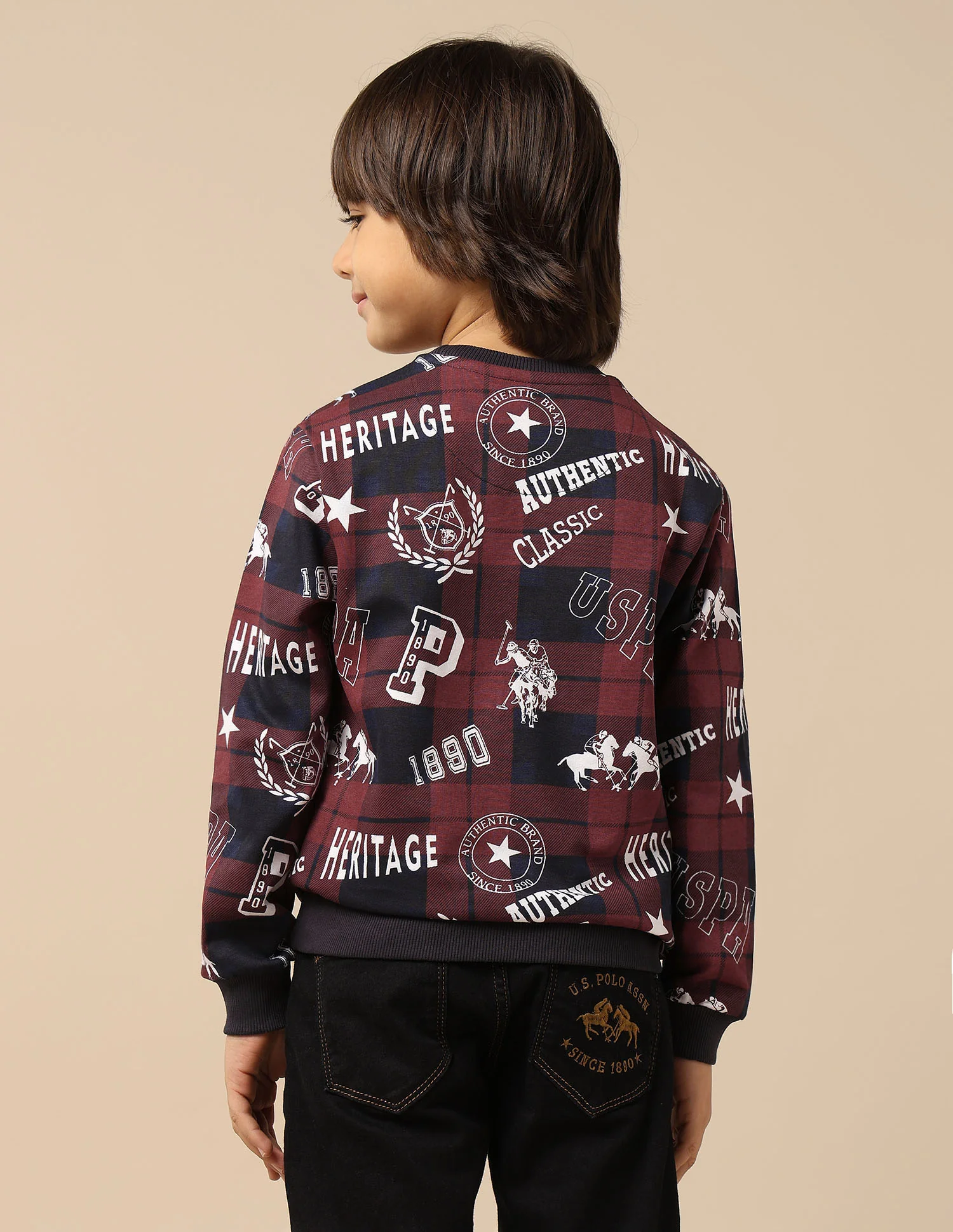 Boys Brand Printed Regular Fit Sweatshirt - Image 5