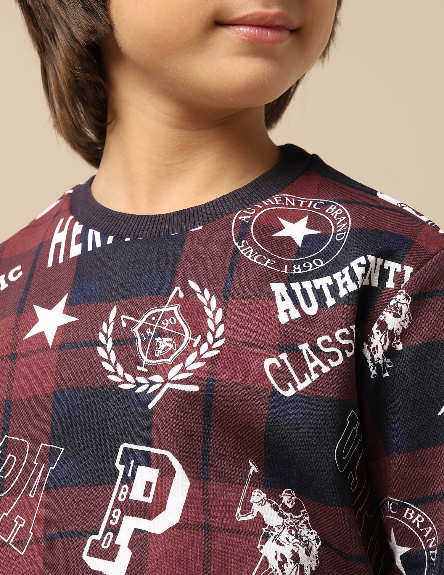 Boys Brand Printed Regular Fit Sweatshirt - Image 6