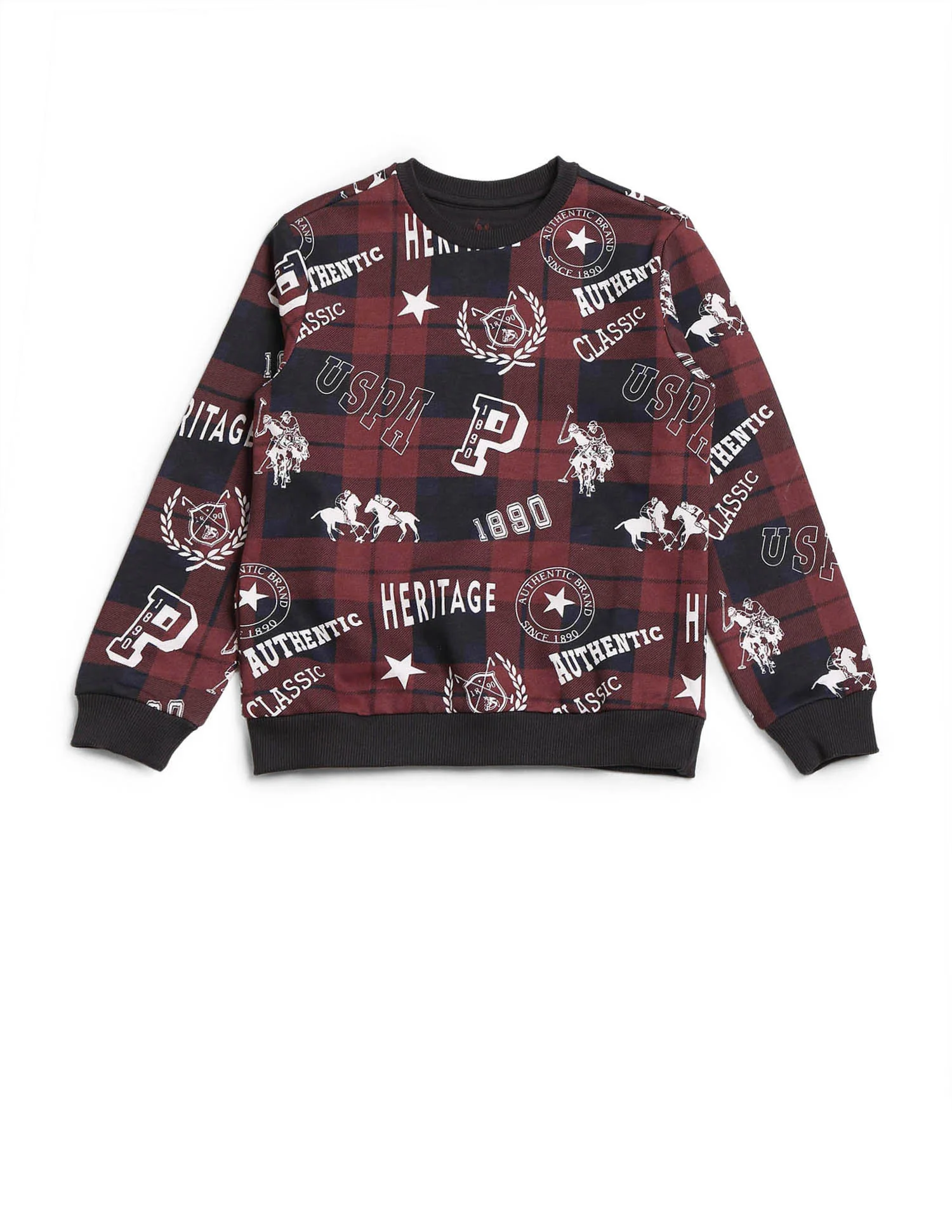 Boys Brand Printed Regular Fit Sweatshirt - Image 7