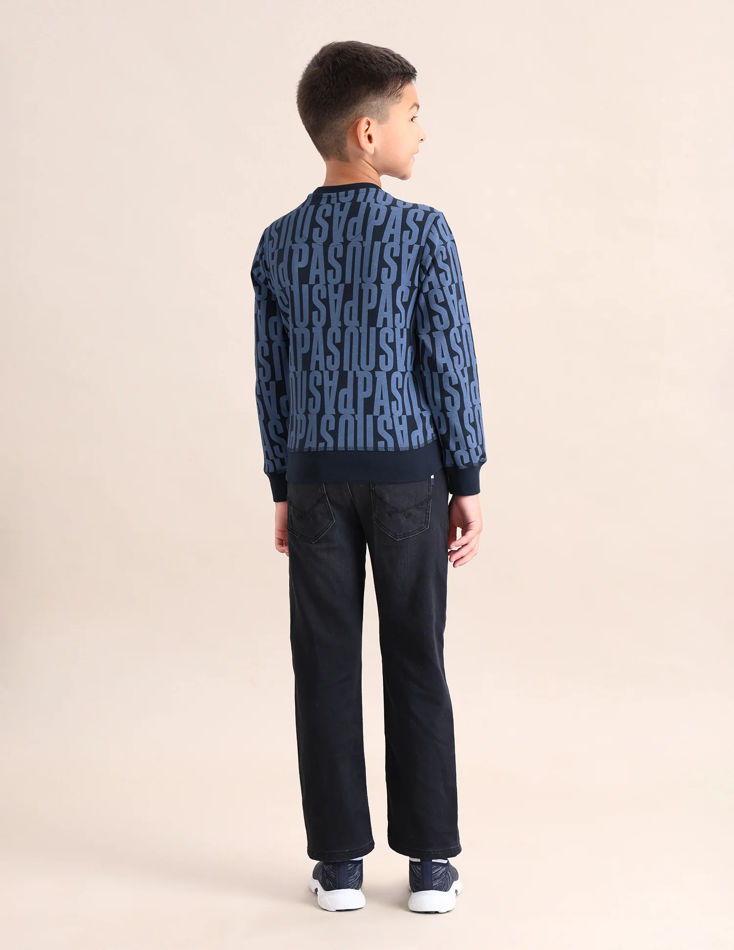 Boys Brand Printed Regular Fit Sweatshirt - Image 4