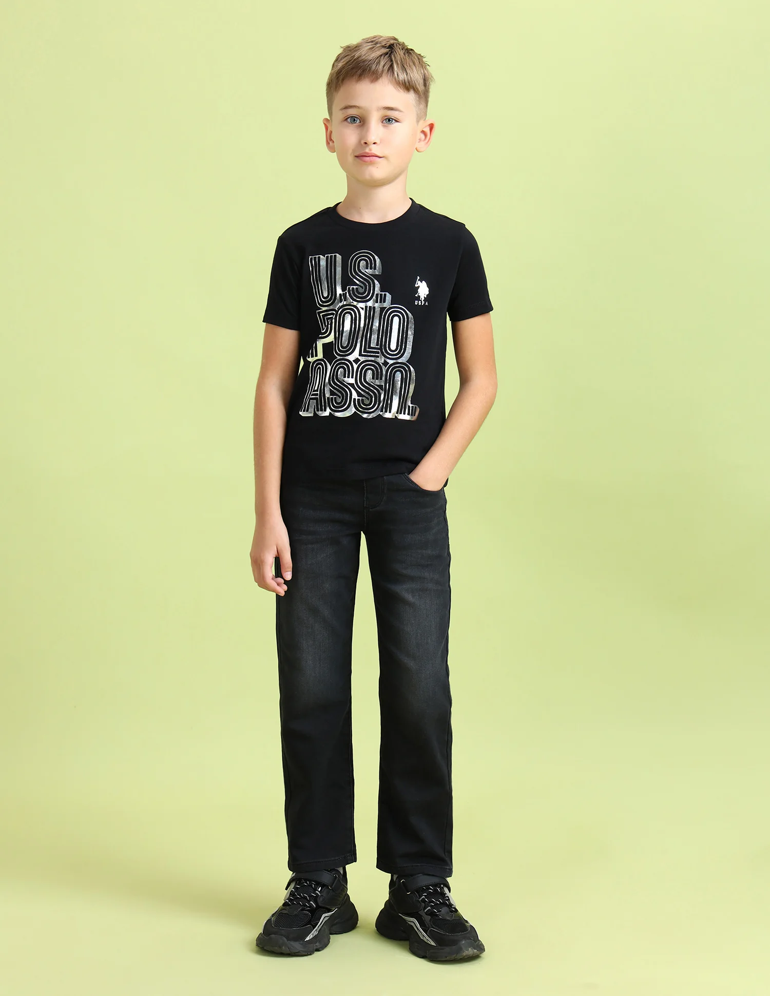 Boys Brand Printed Regular Fit T-Shirt - Image 4