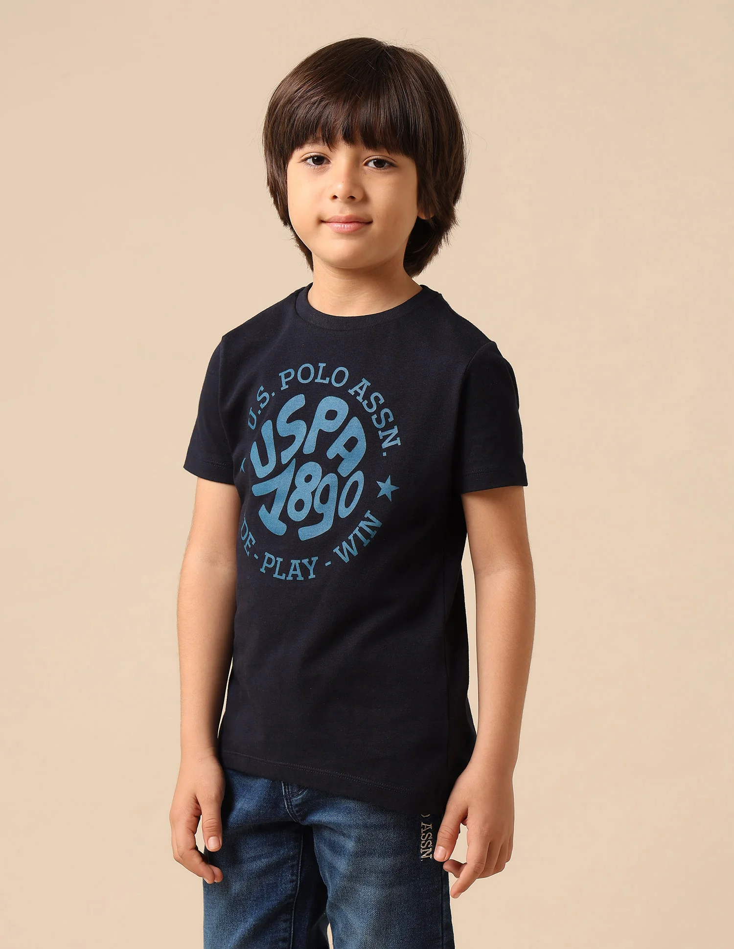 Boys Brand Printed Regular Fit T Shirt - Image 4
