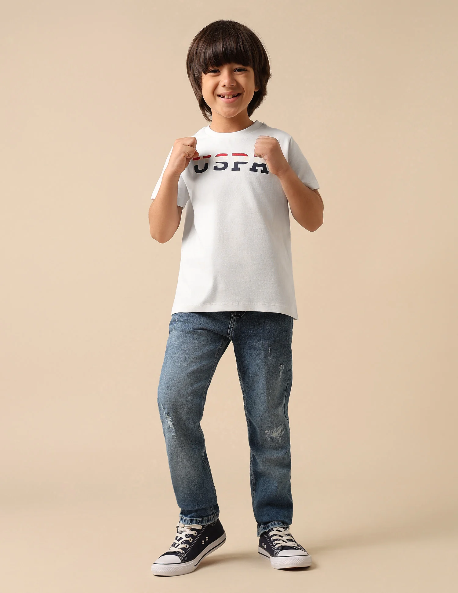 Boys Brand Printed Regular Fit T Shirt - Image 3