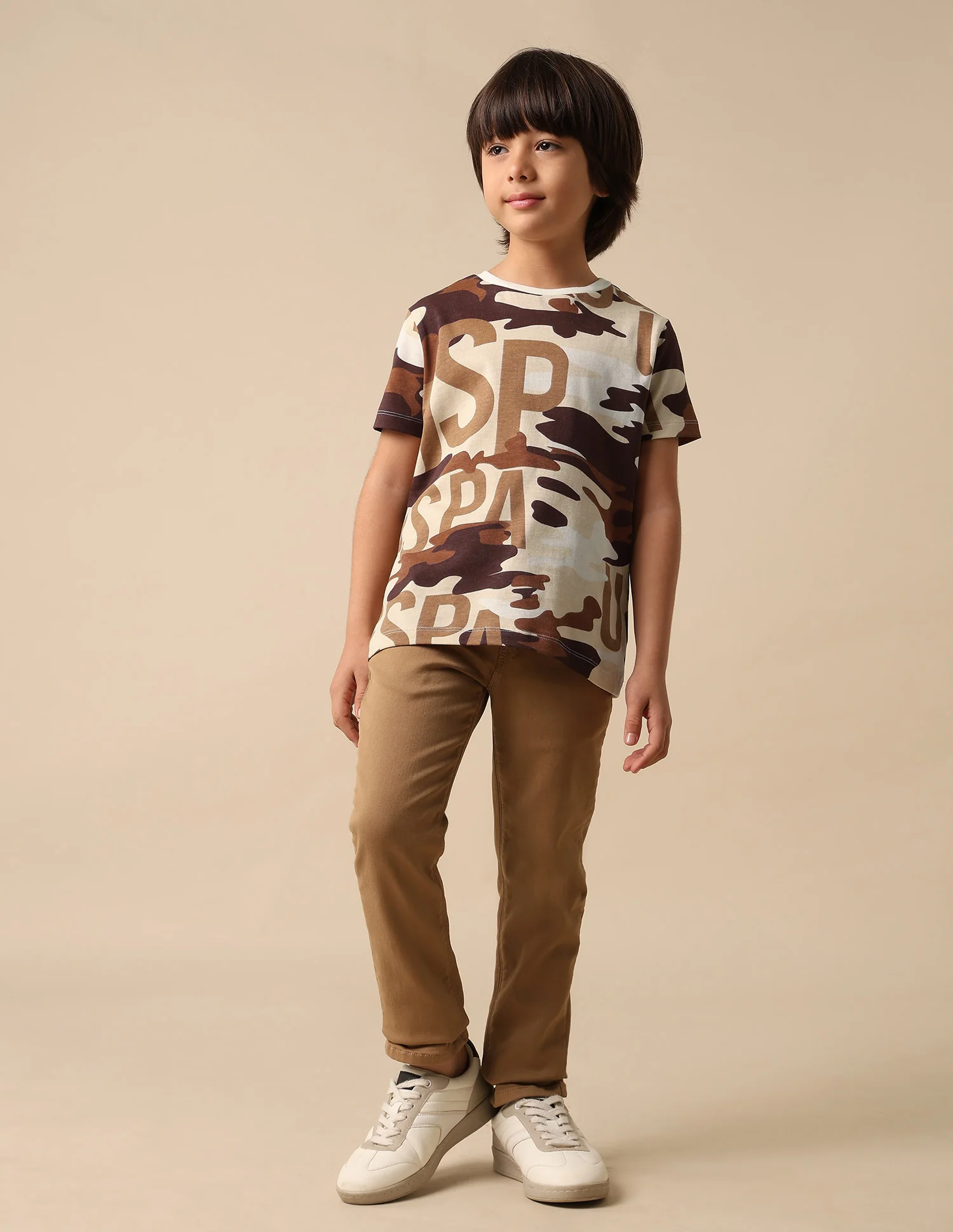 Boys Camouflage Printed Regular Fit T Shirt - Image 3