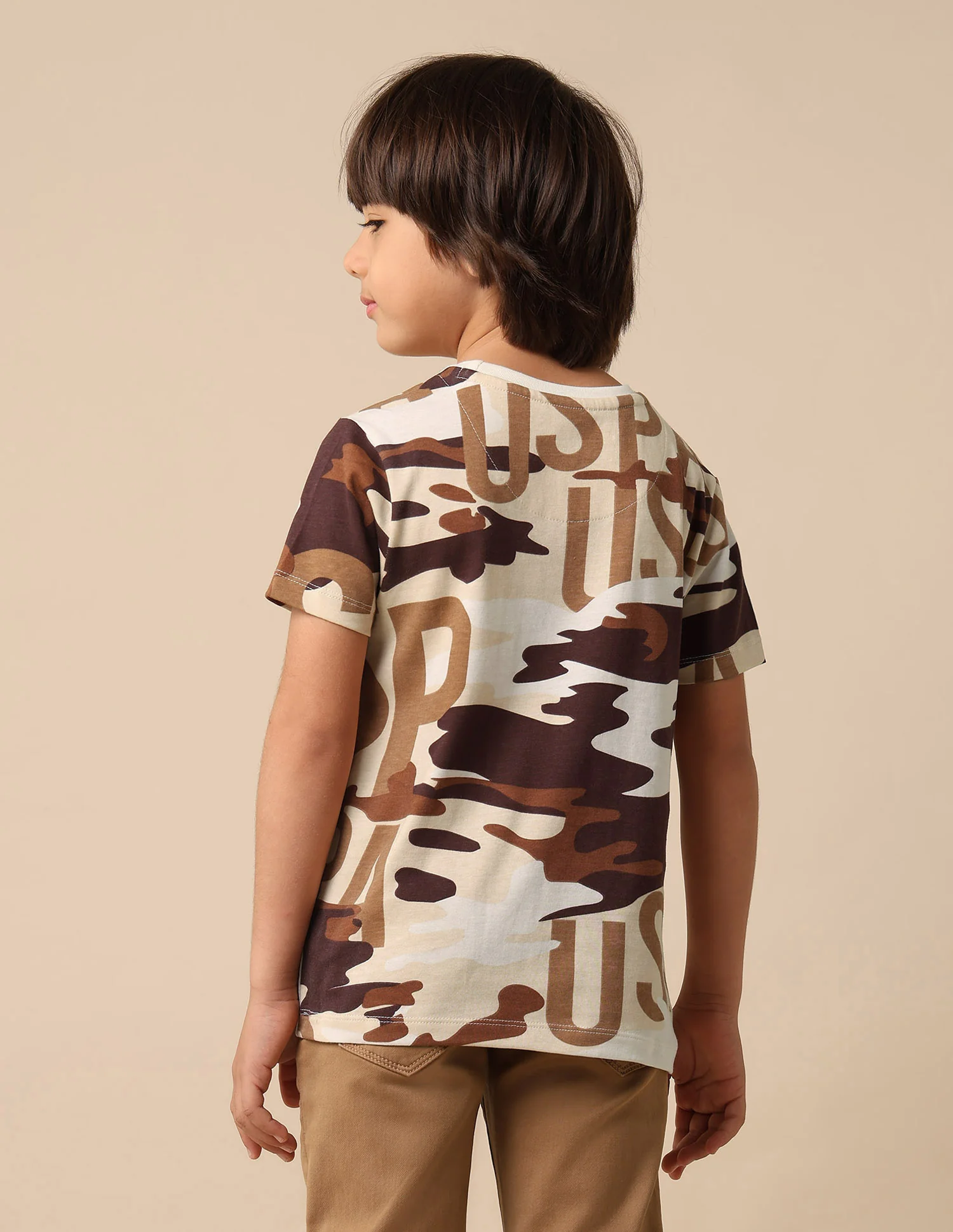 Boys Camouflage Printed Regular Fit T Shirt - Image 5