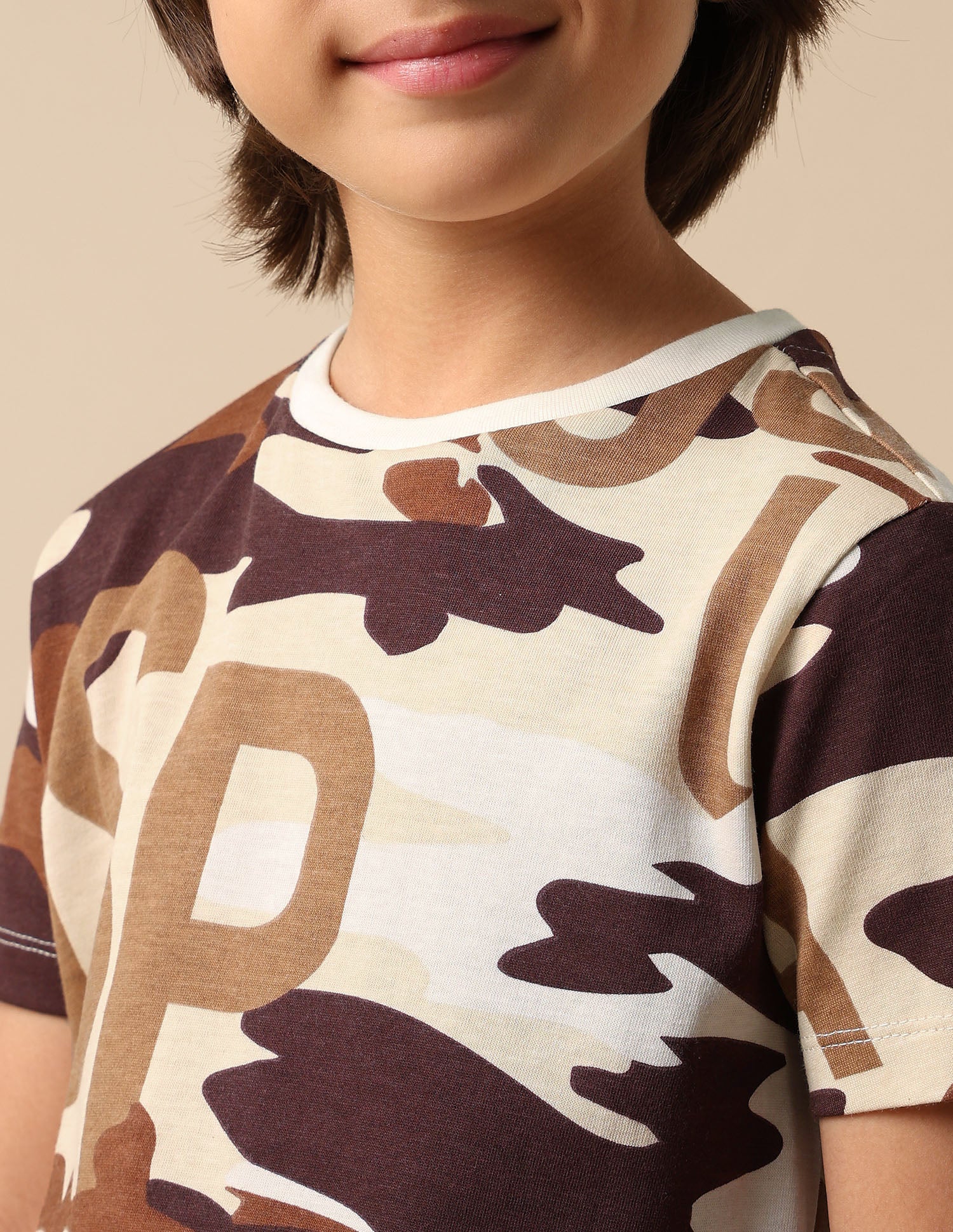 Boys Camouflage Printed Regular Fit T Shirt - Image 6
