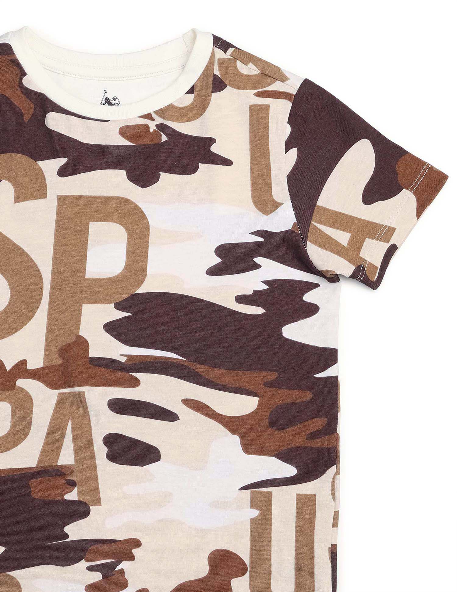 Boys Camouflage Printed Regular Fit T Shirt - Image 9