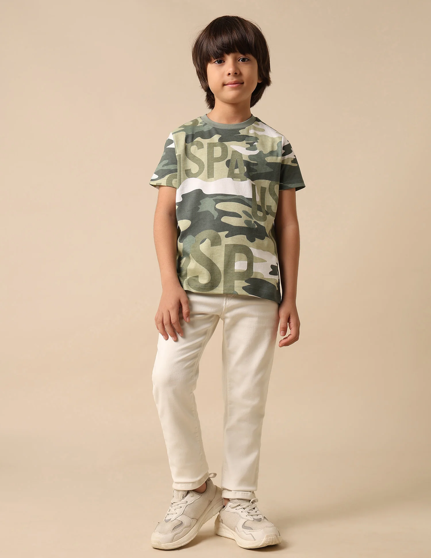 Boys Camouflage Printed Regular Fit T Shirt - Image 3
