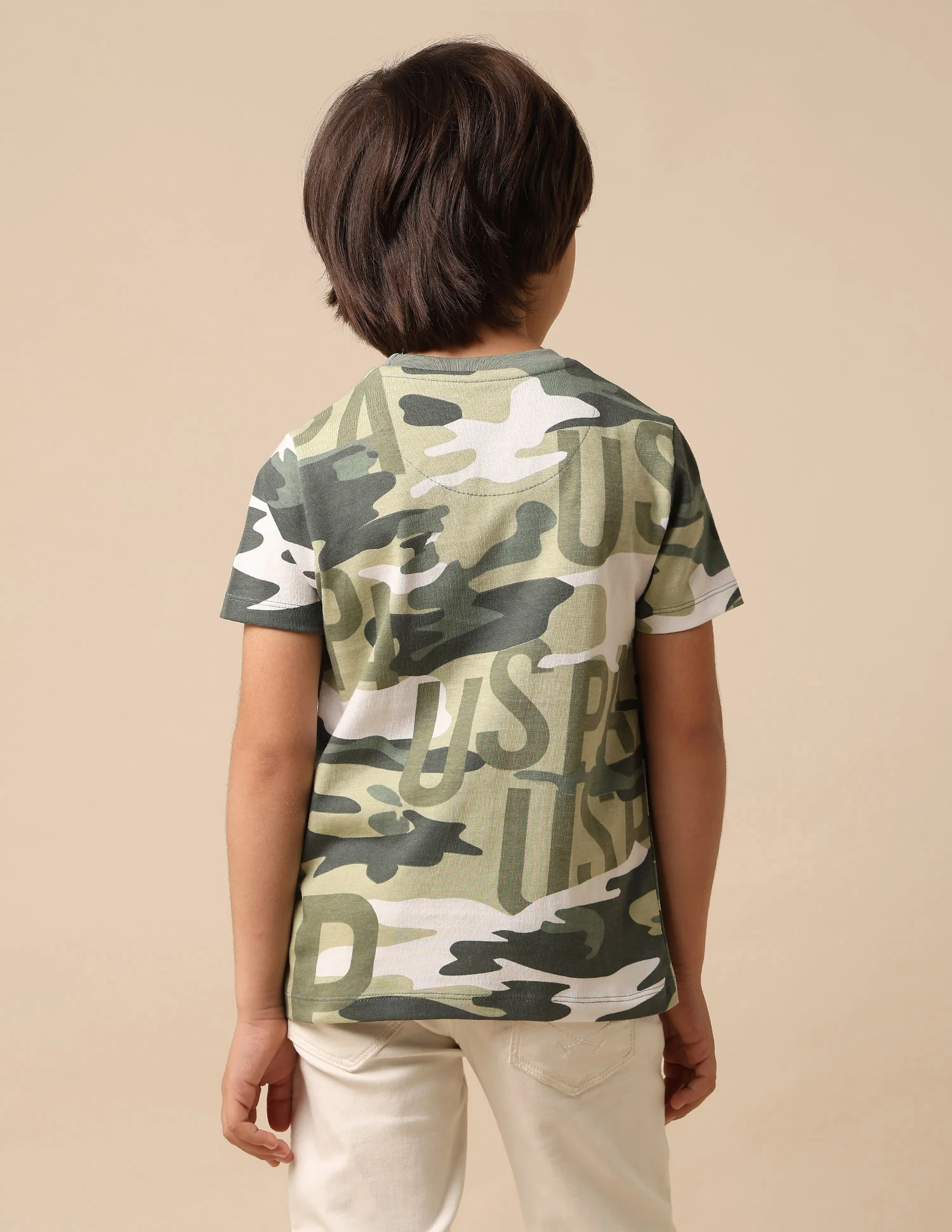 Boys Camouflage Printed Regular Fit T Shirt - Image 5