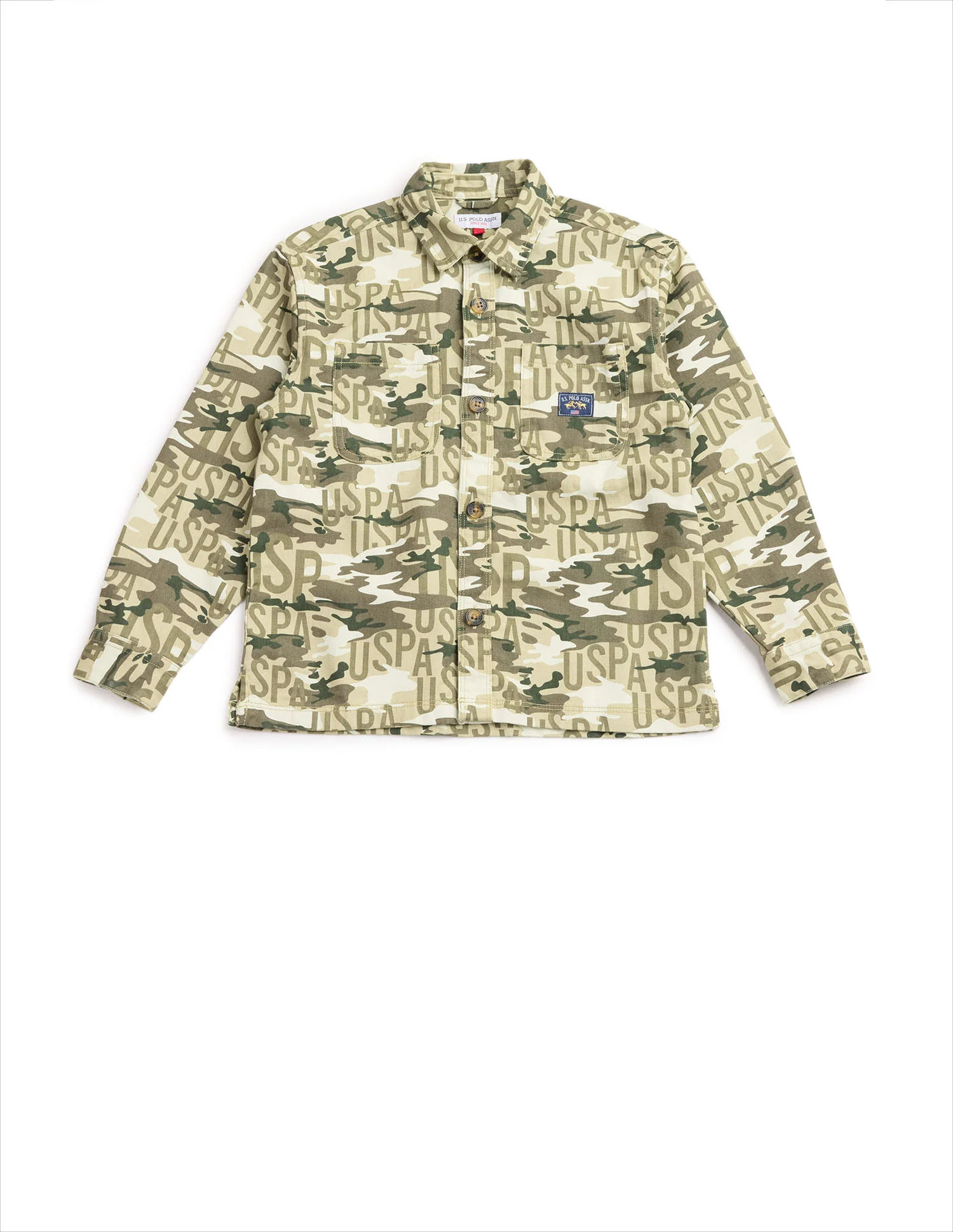 Boys Camouflage Printed Twill Shirt - Image 7
