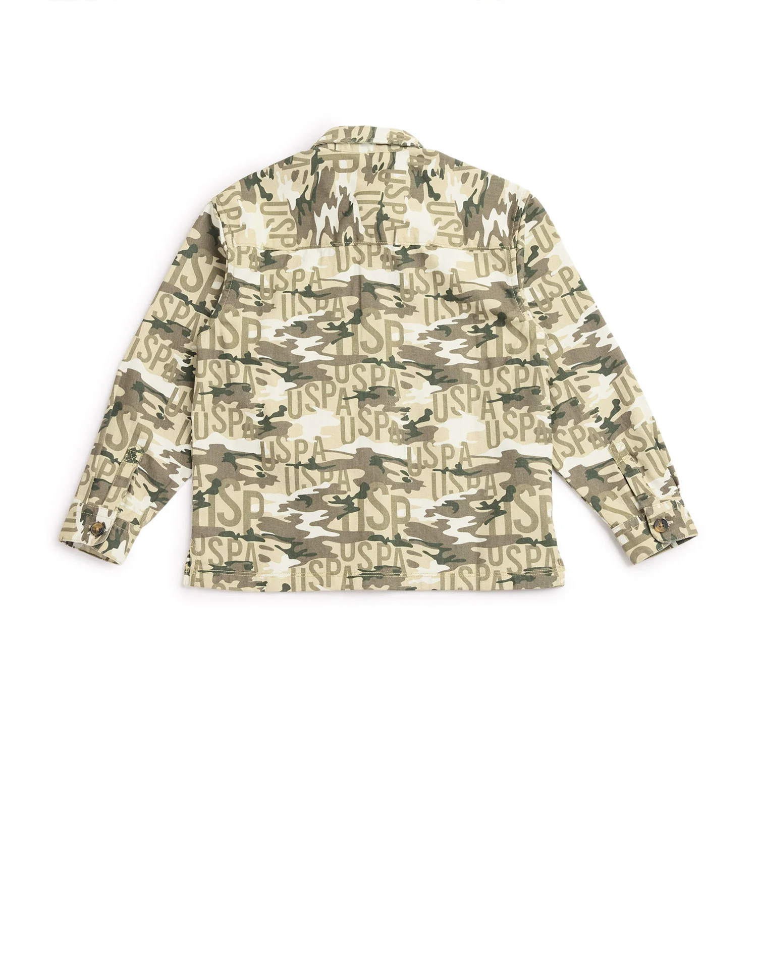 Boys Camouflage Printed Twill Shirt - Image 8