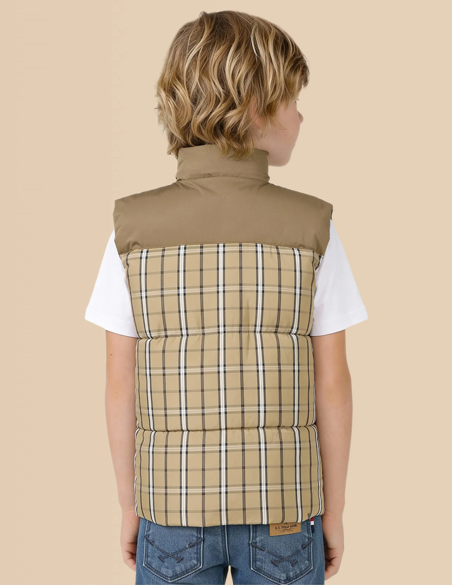 Boys Checked Regular Fit Jacket - Image 5
