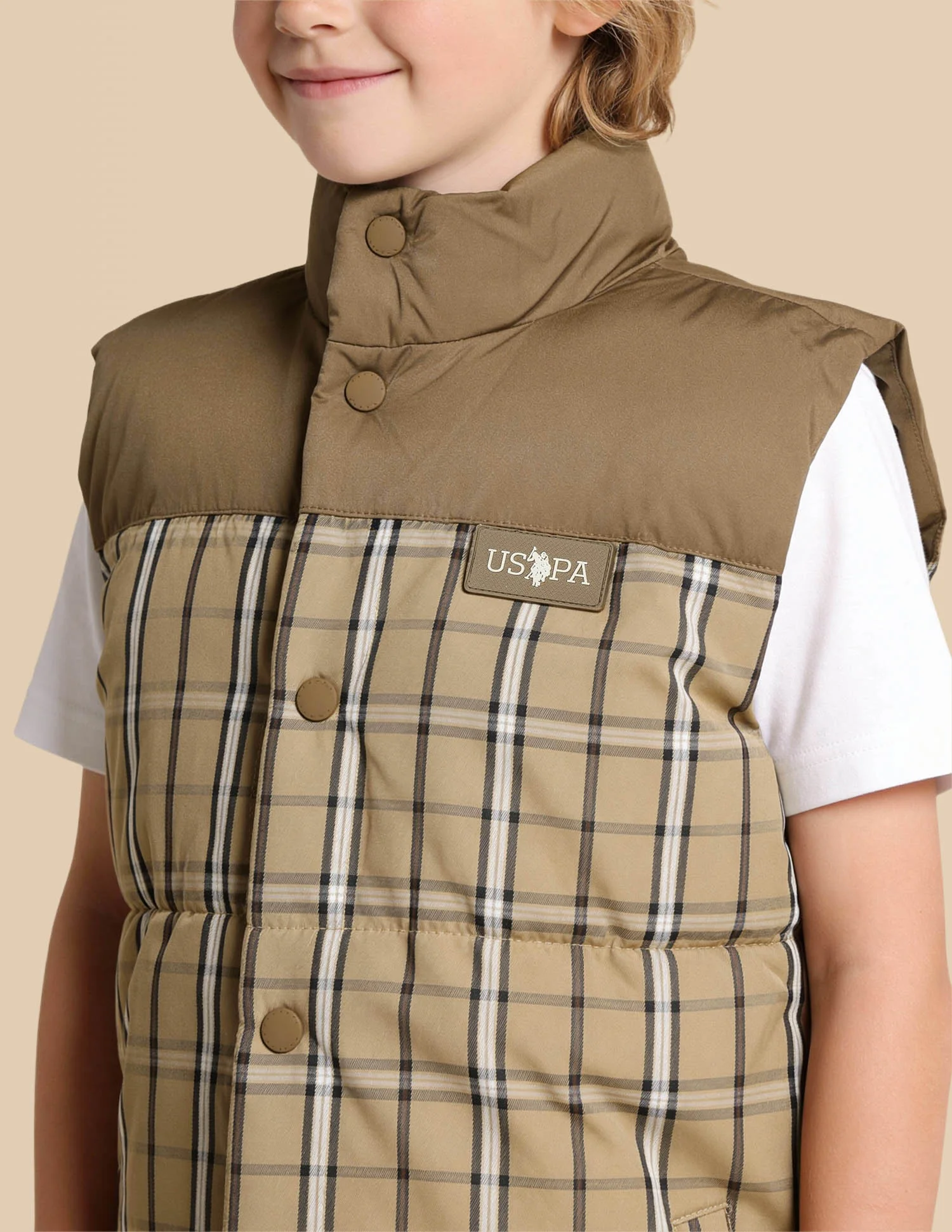 Boys Checked Regular Fit Jacket - Image 6