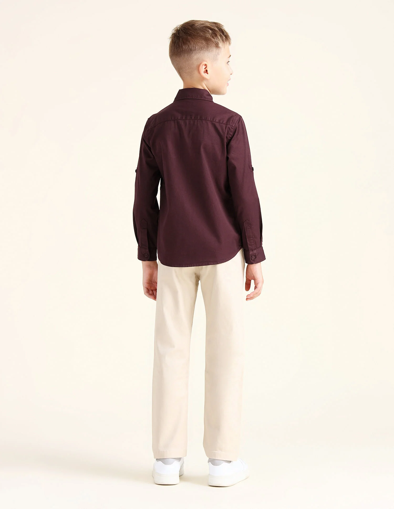 Boys Colour Block Cotton Shirt - Image 4