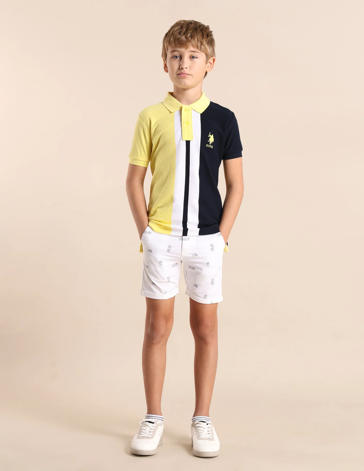 Boys Colour block Regular Fit Polo Shirt - Image 3