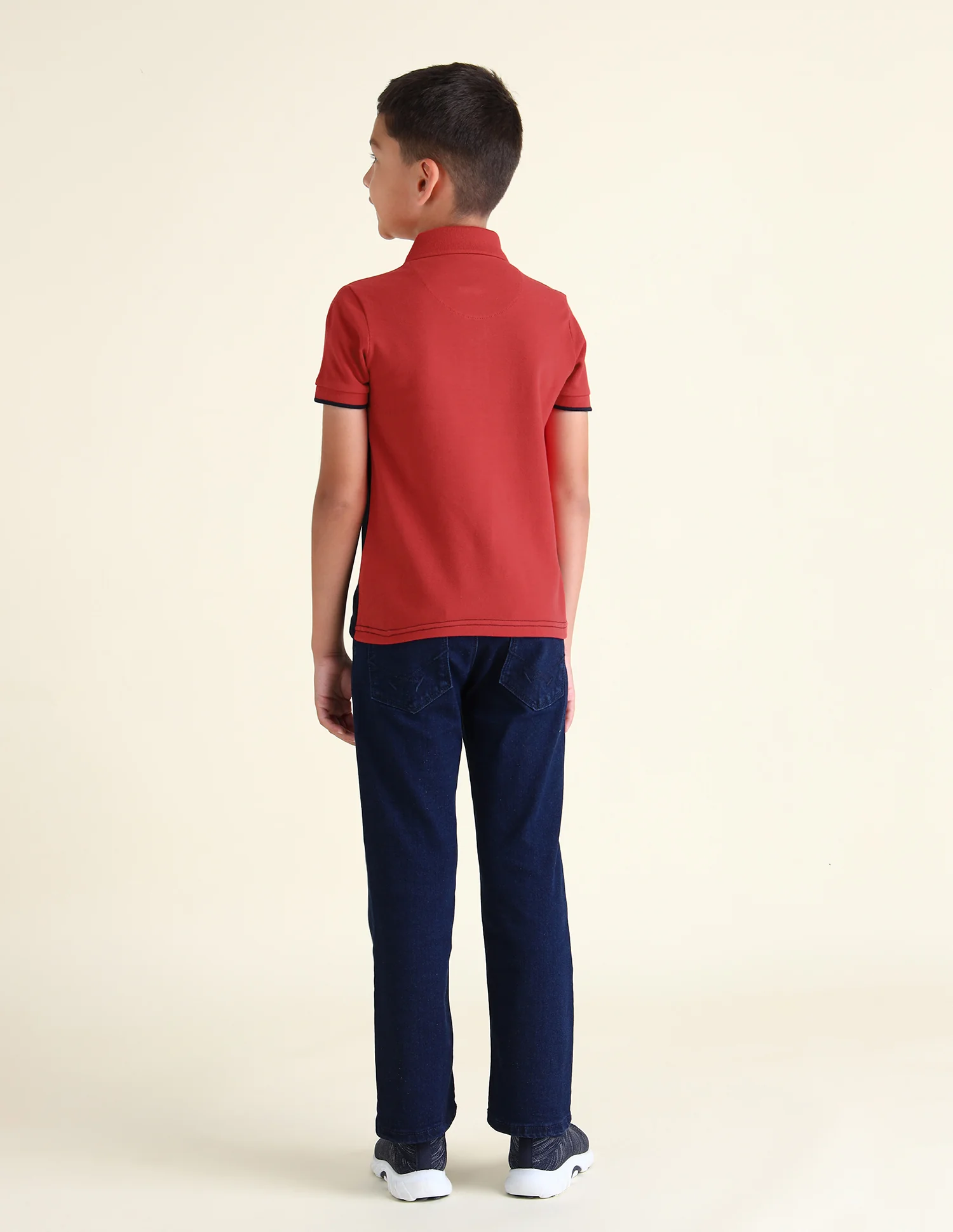 Boys Colour Block Regular Fit Polo Shirts - Image 4
