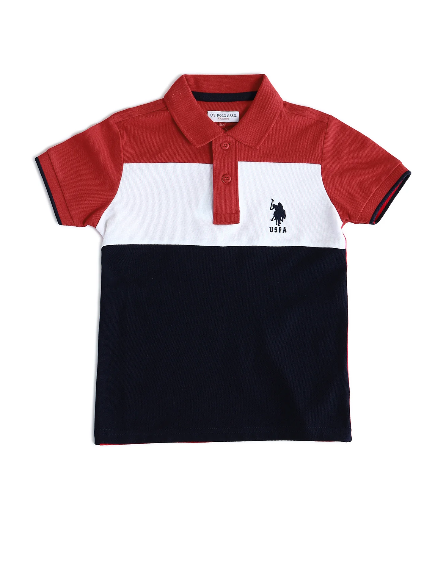 Boys Colour Block Regular Fit Polo Shirts - Image 5