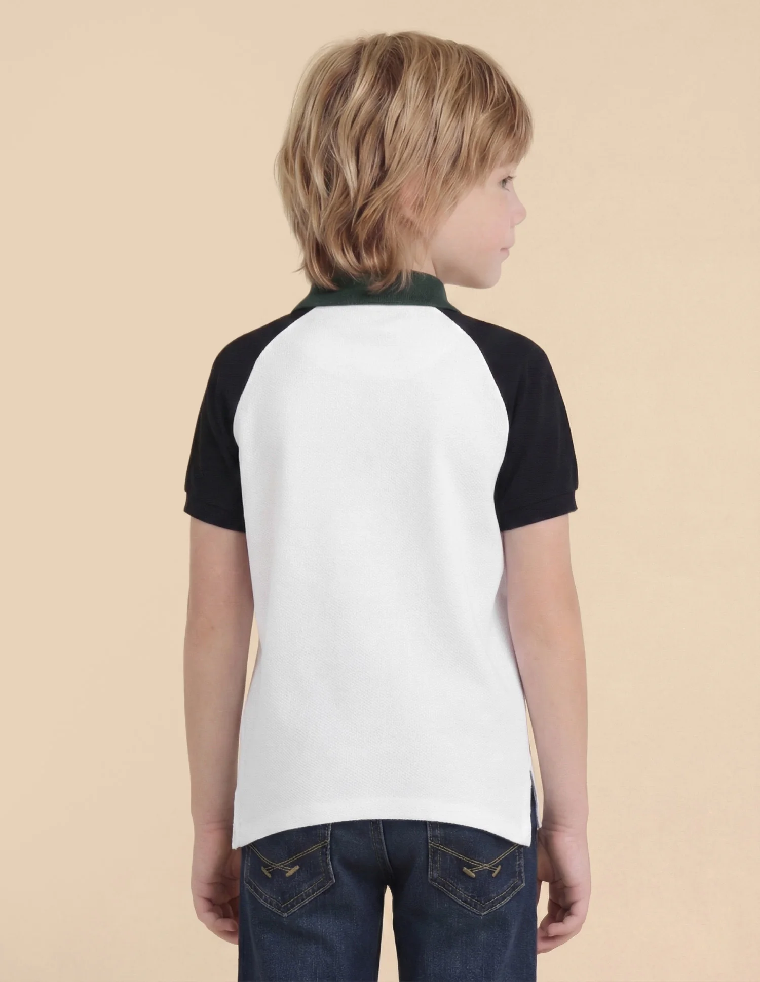 Boys Colour Block Regular Fit Polo Shirt - Image 5