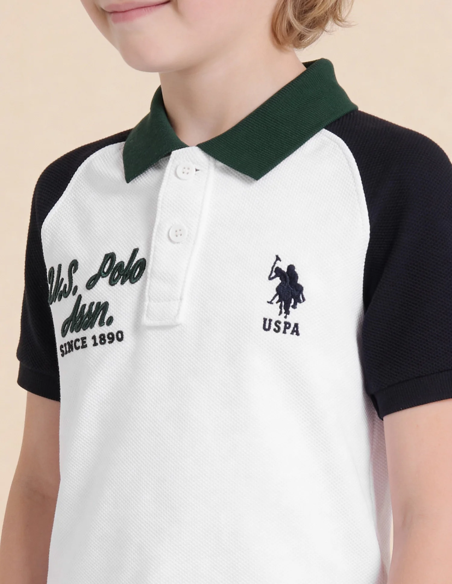 Boys Colour Block Regular Fit Polo Shirt - Image 6