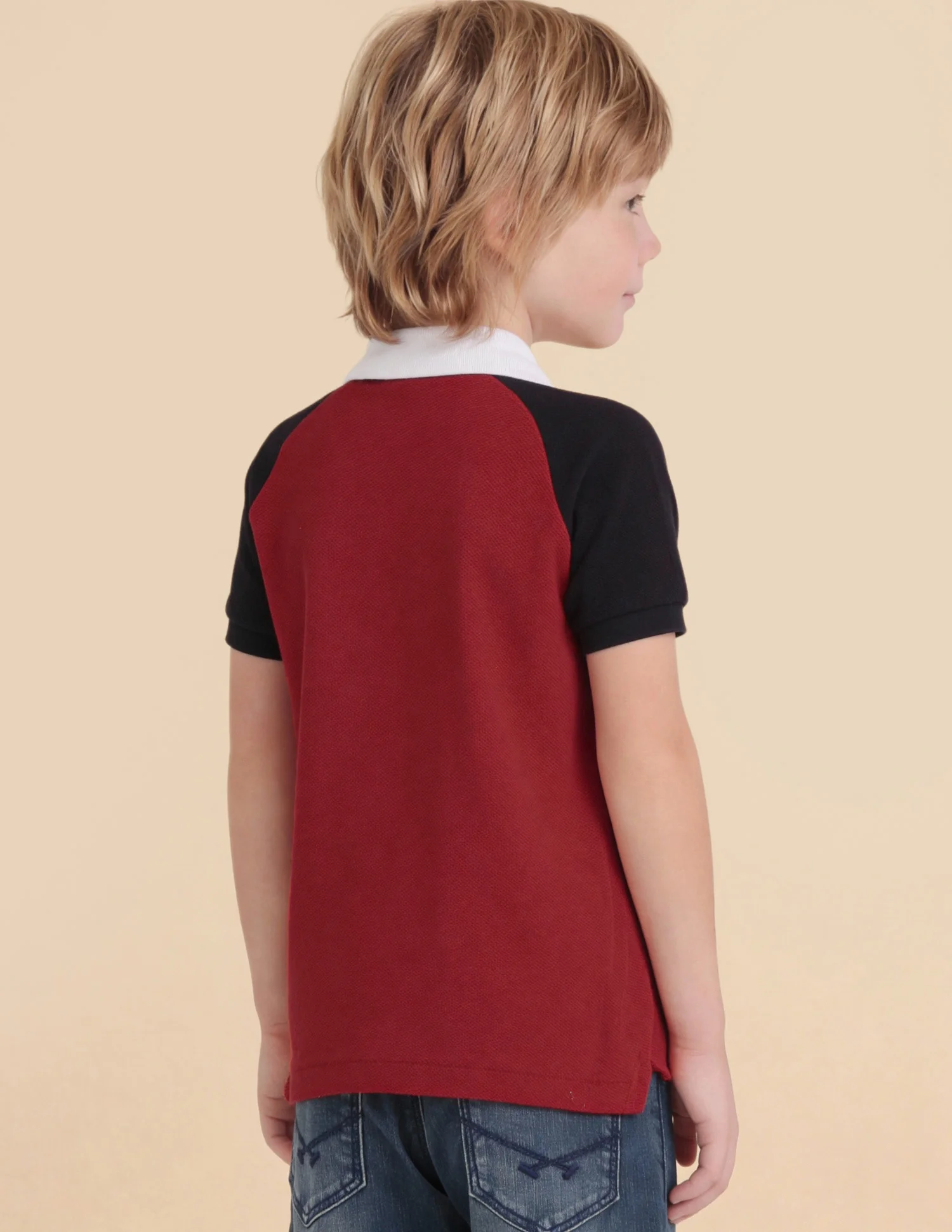 Boys Colour Block Regular Fit Polo Shirt - Image 5