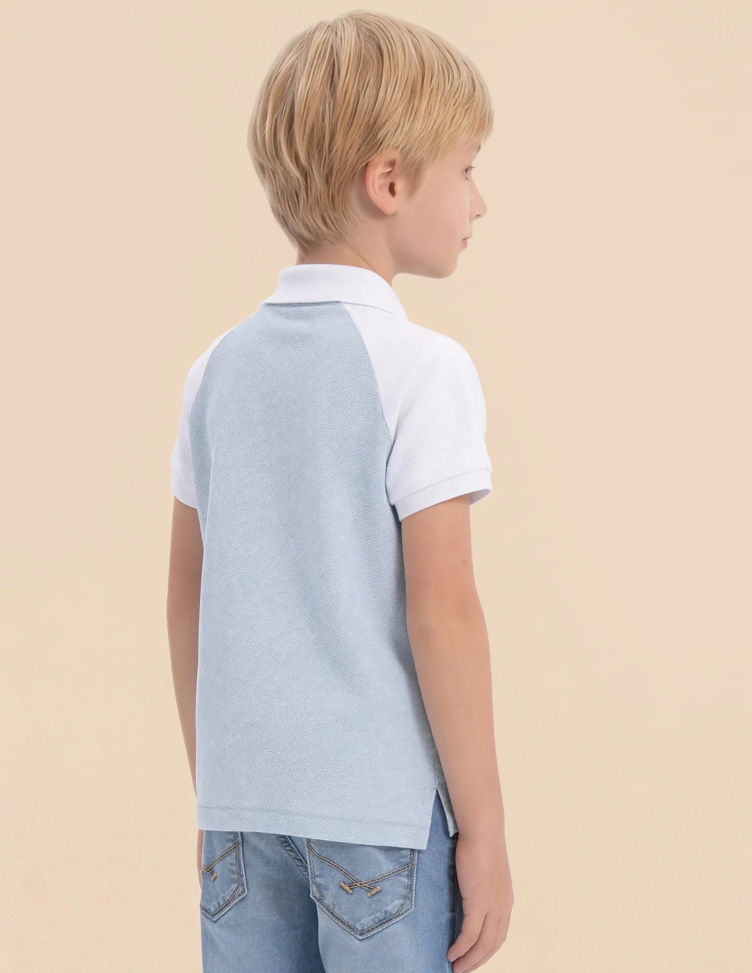 Boys Colour Block Regular Fit Polo Shirt - Image 5