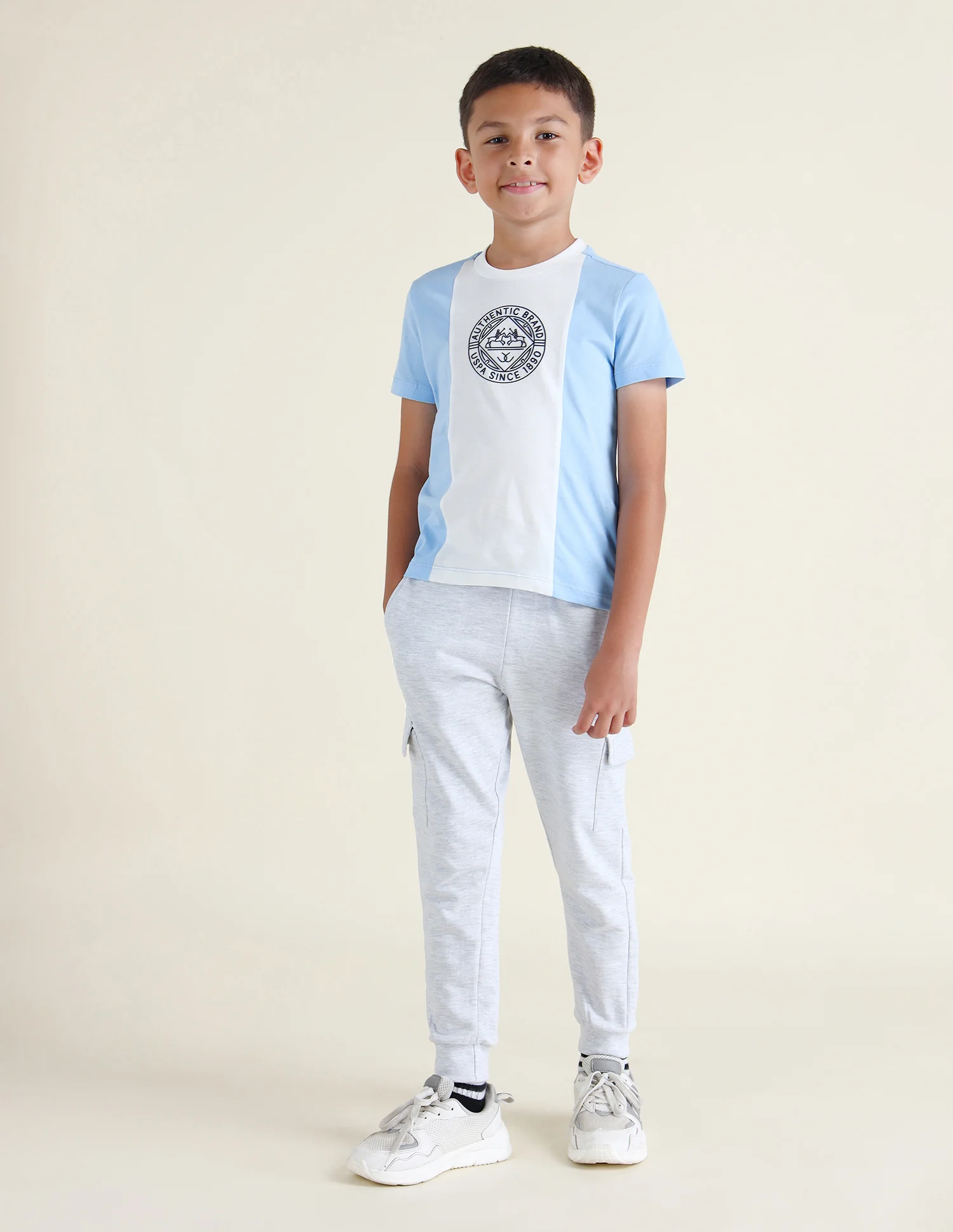Boys Colour Block Regular Fit T-Shirt - Image 3