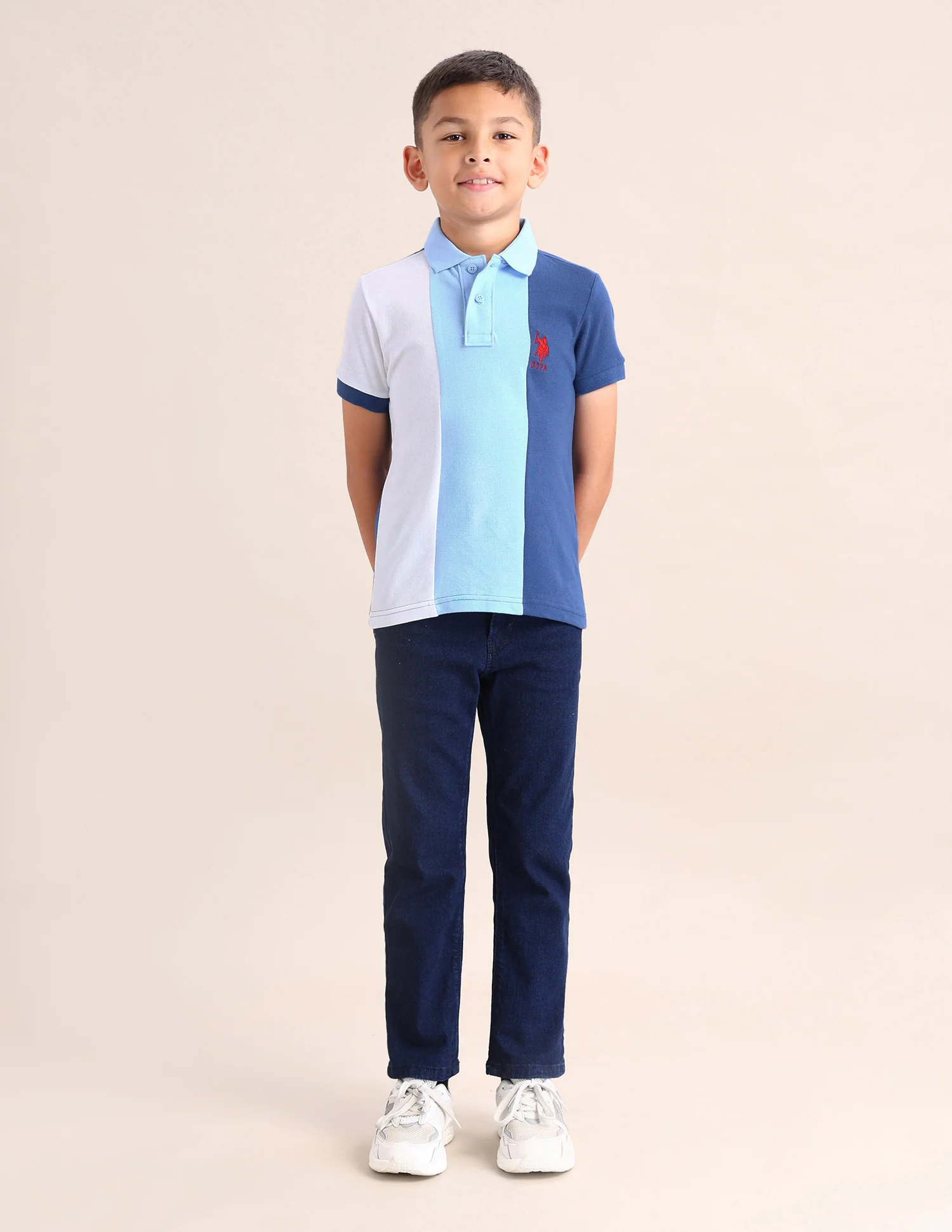 Boys Colour Block Regular Fit T-Shirt - Image 3