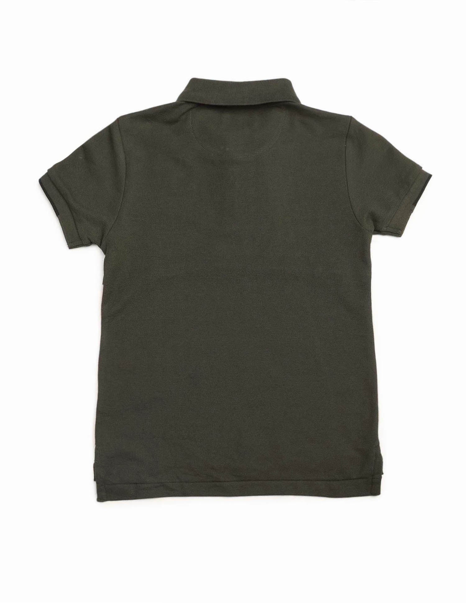 Boys Colour Blocked Brand Embossed Polo Shirt - Image 8