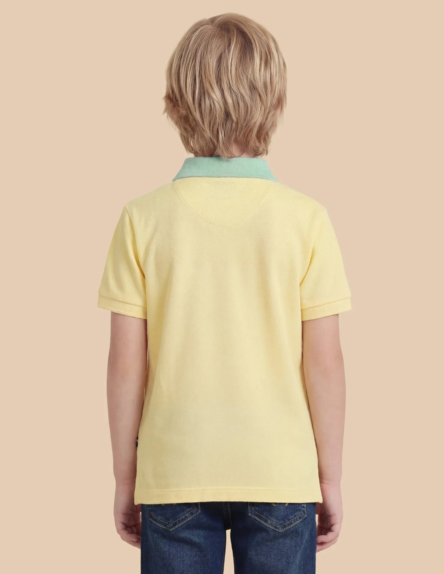 Boys Colour blocked Brand Embossed Polo Shirt - Image 5