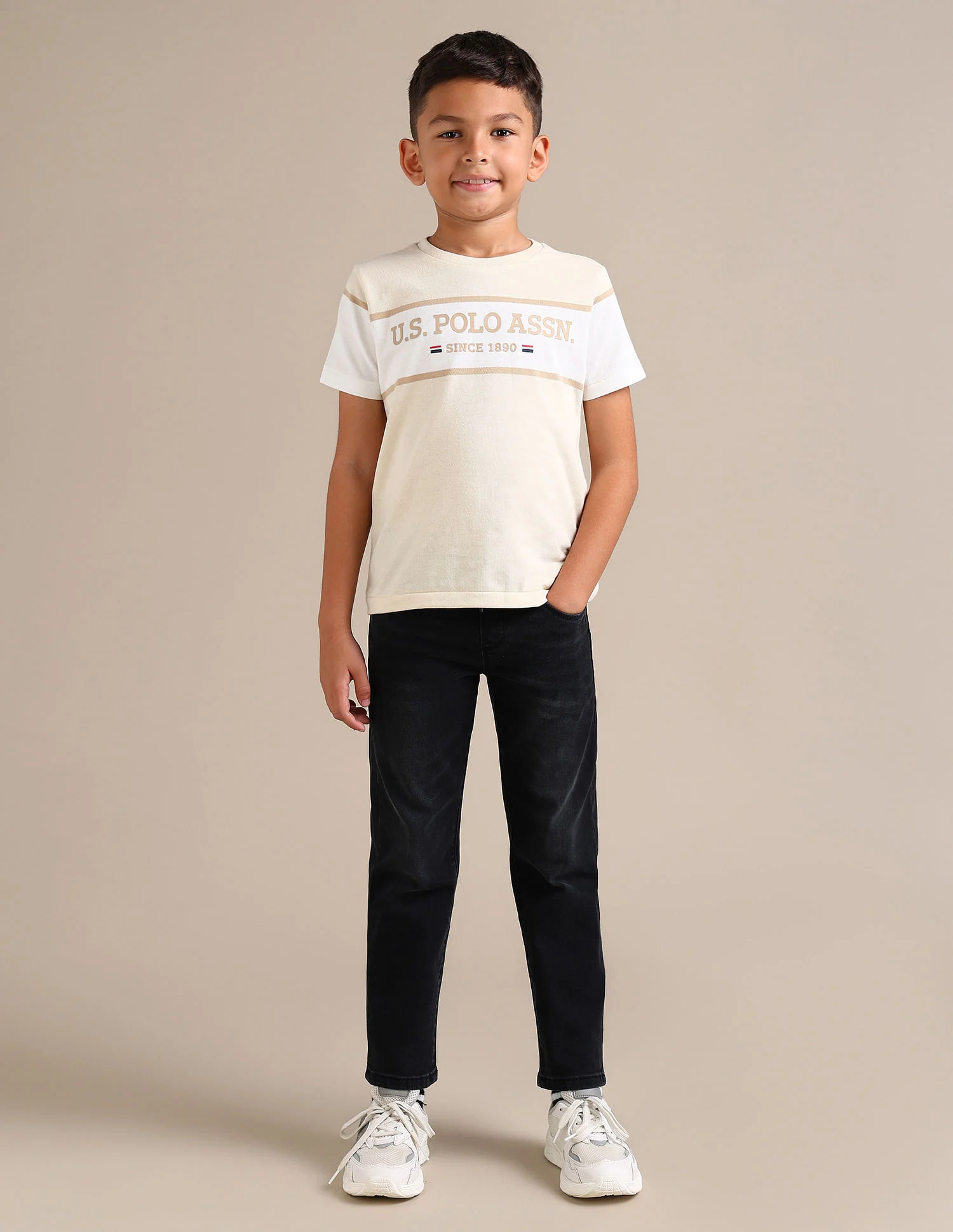 Boys Colour Blocked Cotton T-Shirt - Image 3