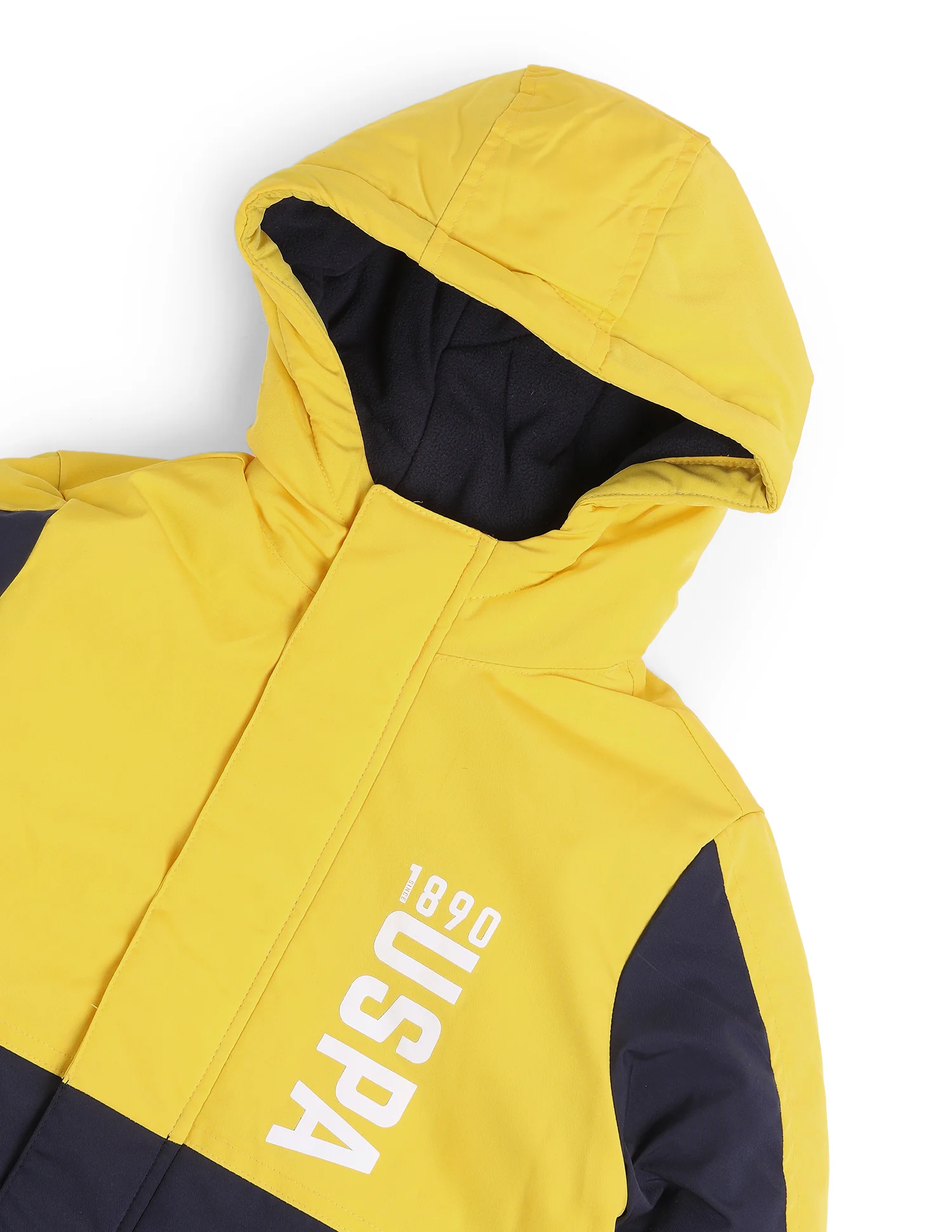 Boys Colour Blocked Hooded Jacket - Image 3
