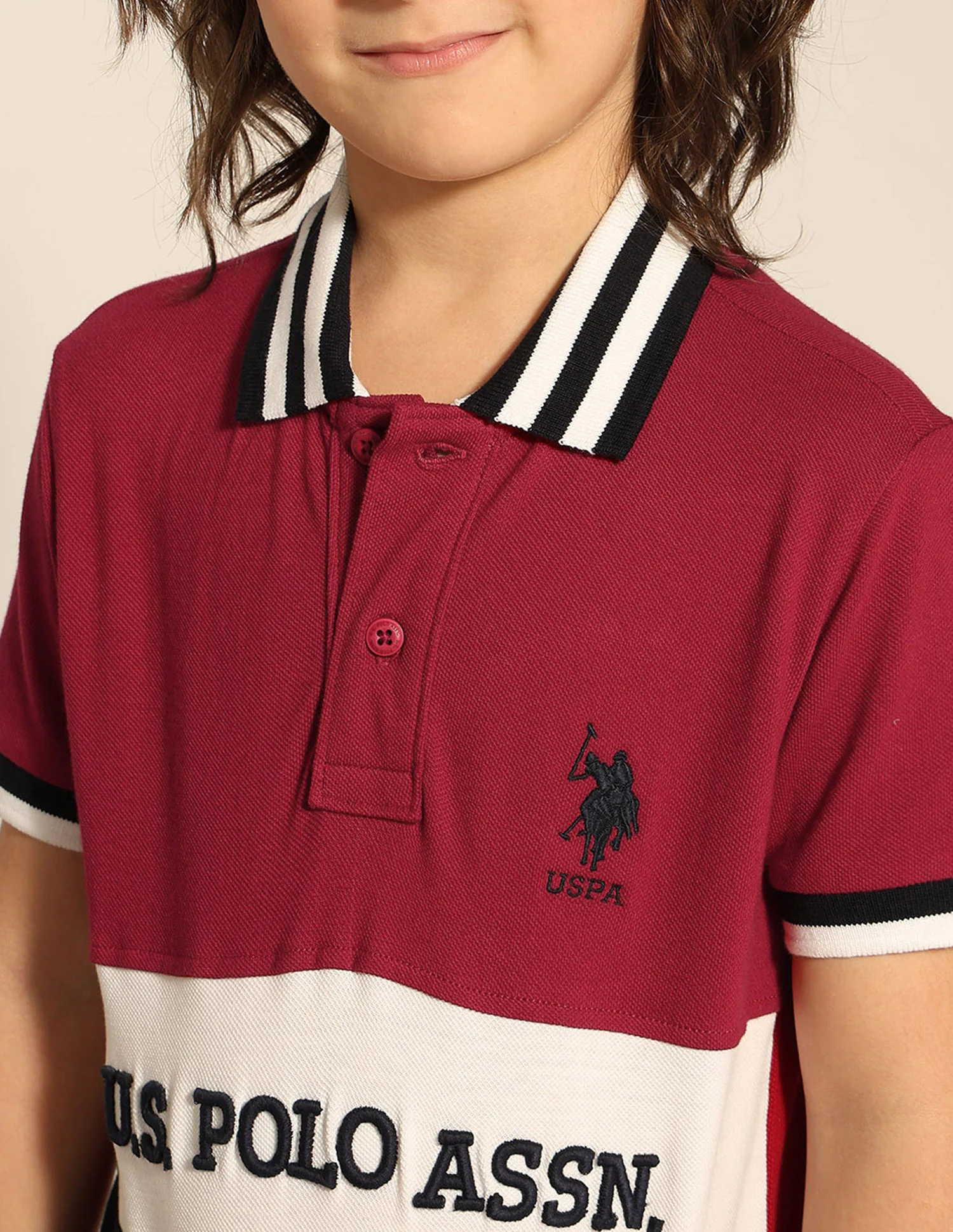 Boys Colour Blocked Pure Cotton Polo Shirt - Image 6