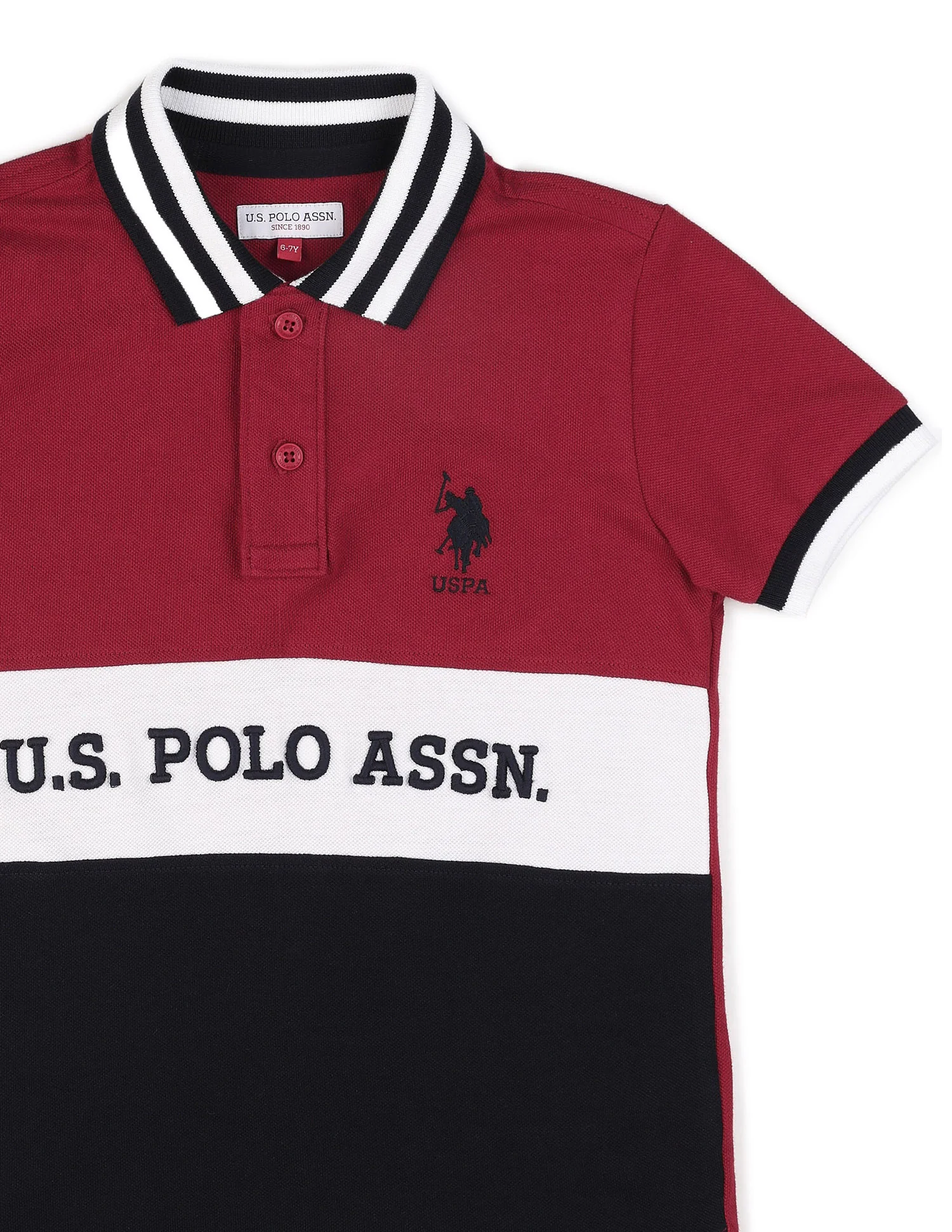 Boys Colour Blocked Pure Cotton Polo Shirt - Image 9