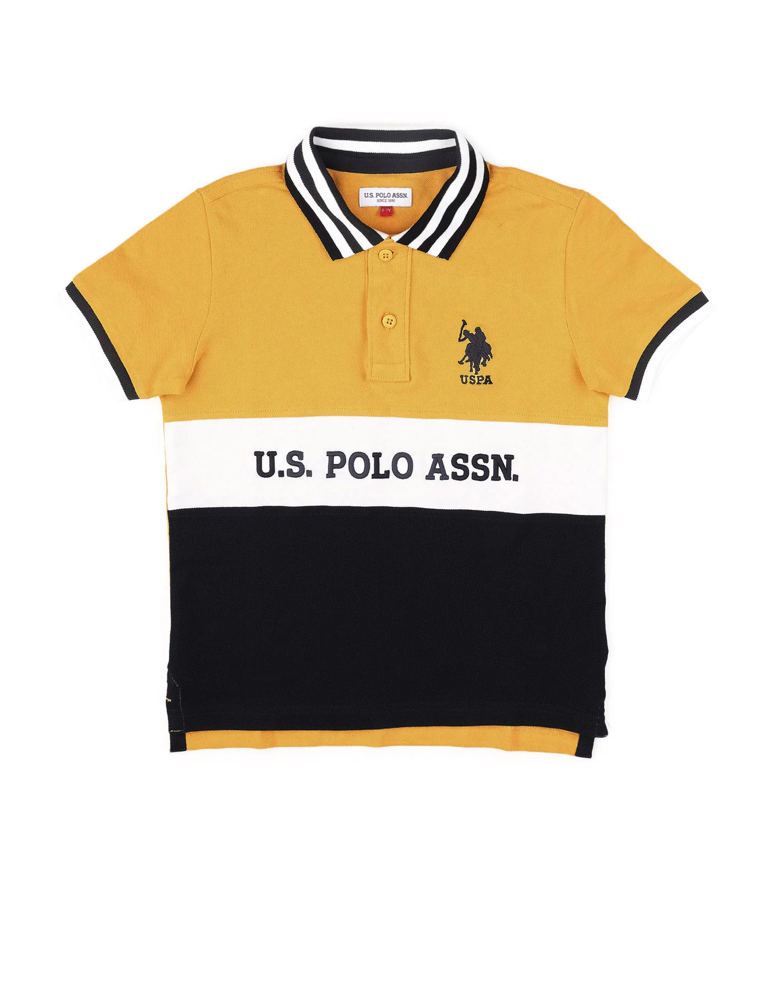 Boys Colour Blocked Pure Cotton Polo Shirt - Image 7