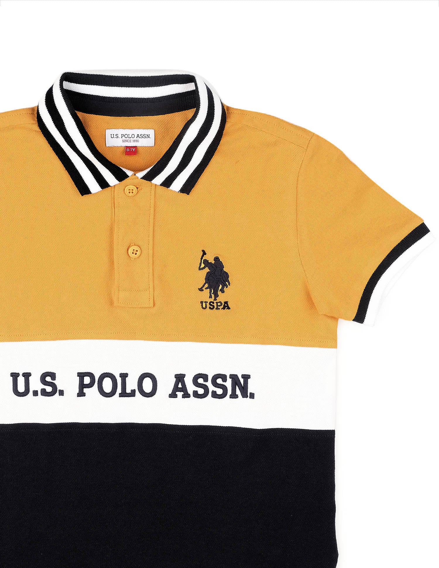 Boys Colour Blocked Pure Cotton Polo Shirt - Image 9