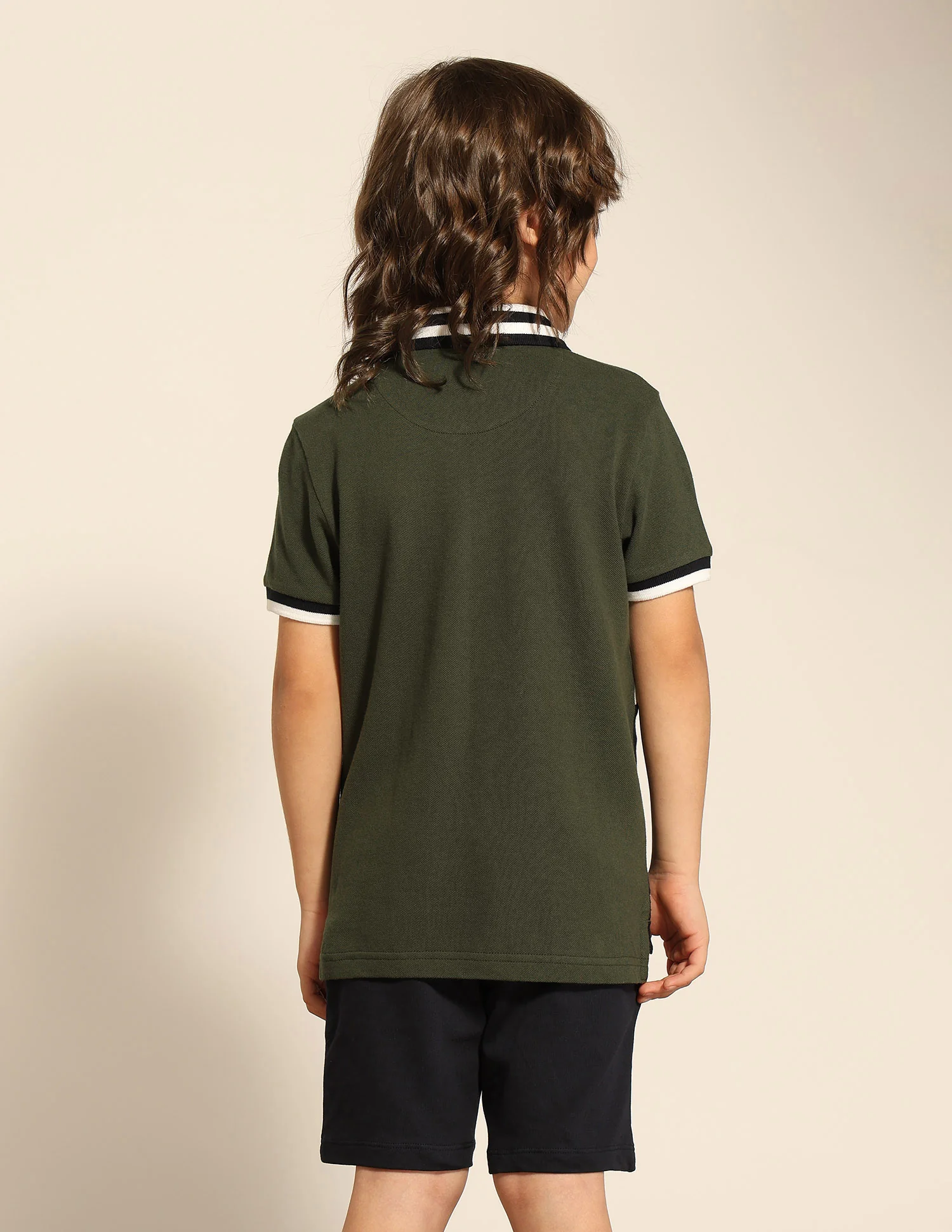 Boys Colour Blocked Pure Cotton Polo Shirt - Image 5
