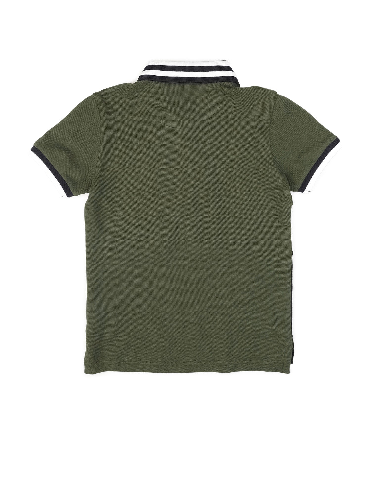 Boys Colour Blocked Pure Cotton Polo Shirt - Image 8