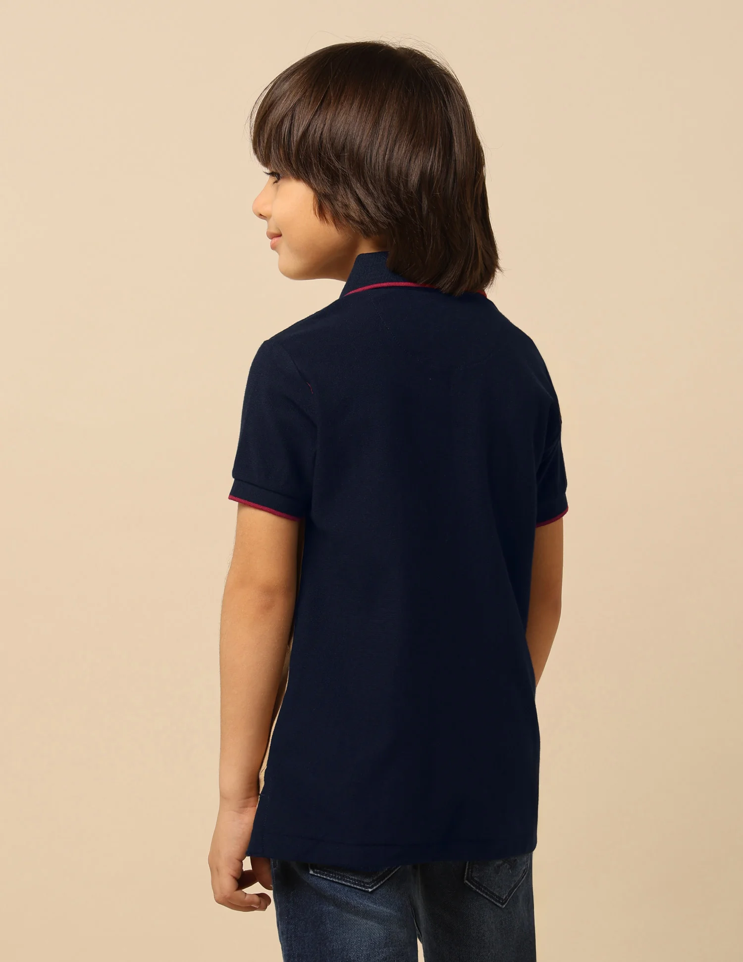Boys Colour Blocked Regular Fit Polo Shirt - Image 5
