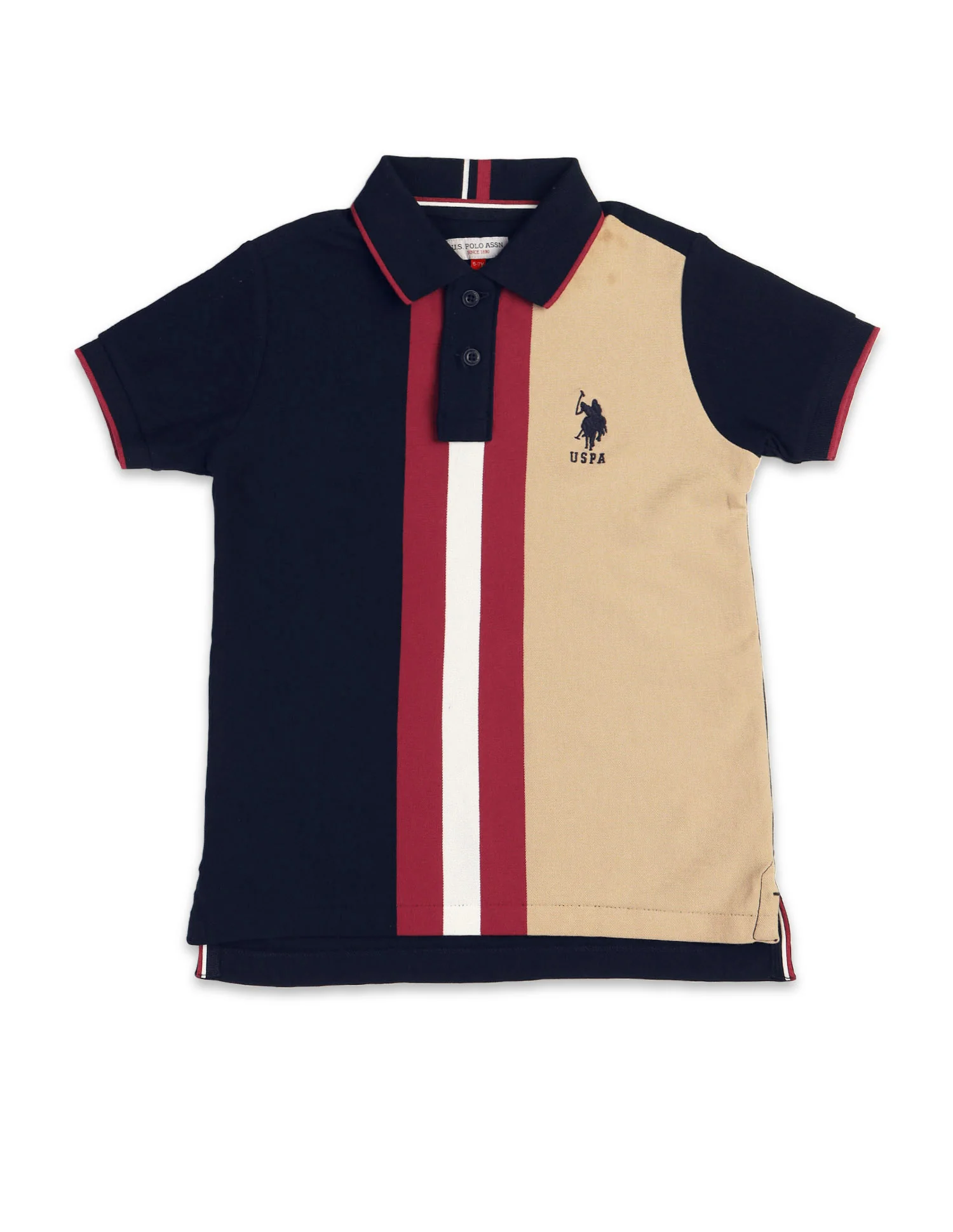 Boys Colour Blocked Regular Fit Polo Shirt - Image 7