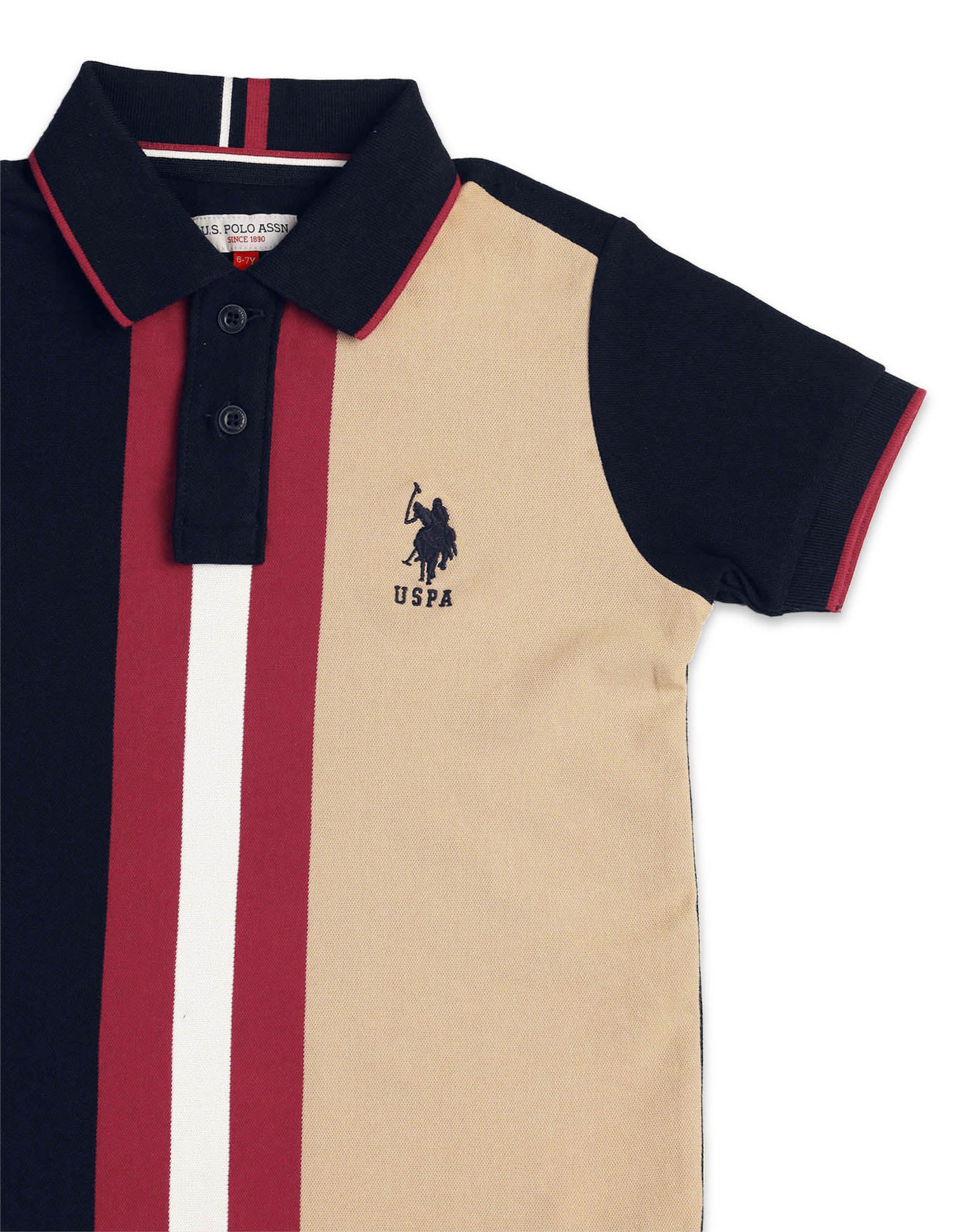 Boys Colour Blocked Regular Fit Polo Shirt - Image 9