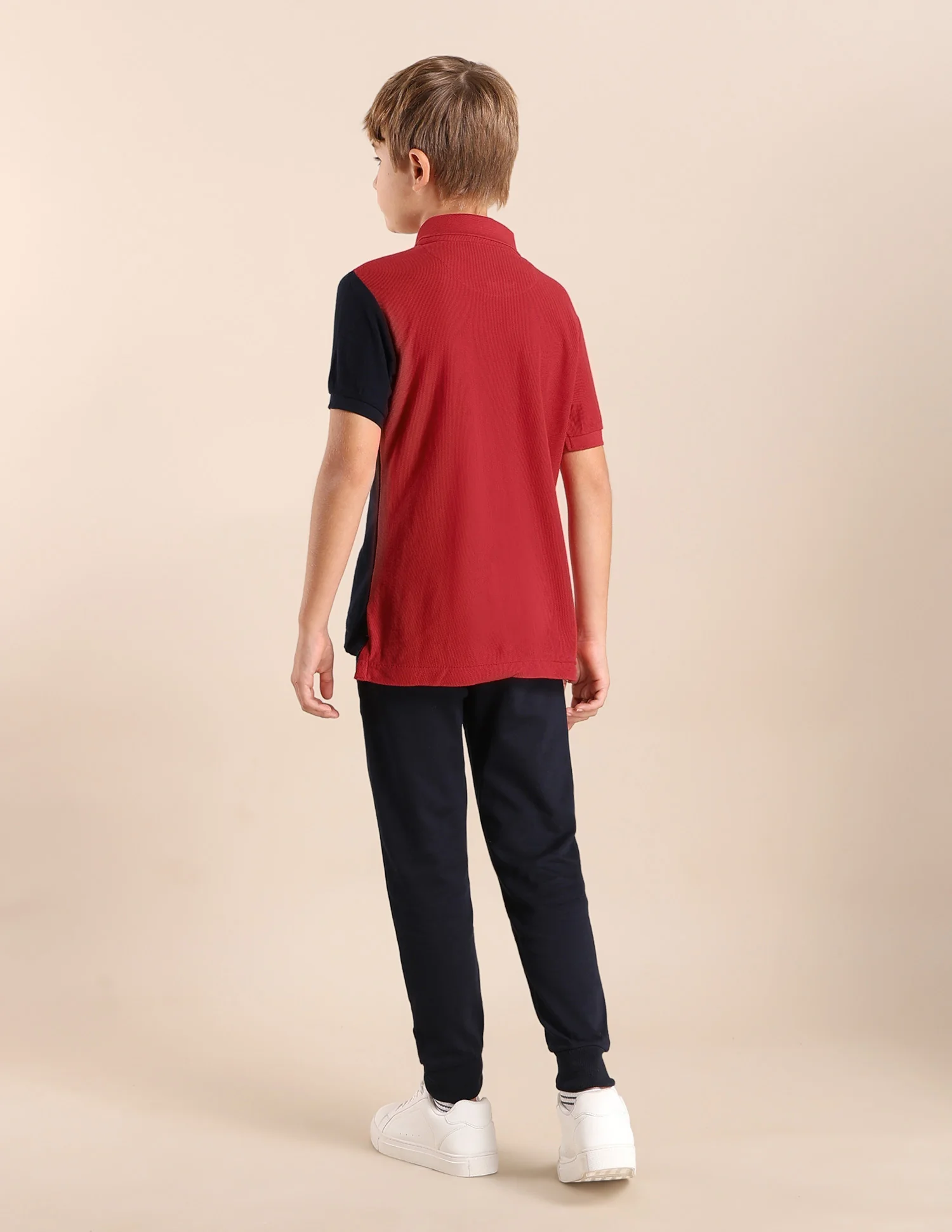 Boys Colour blocked Regular Fit Polo Shirt - Image 4